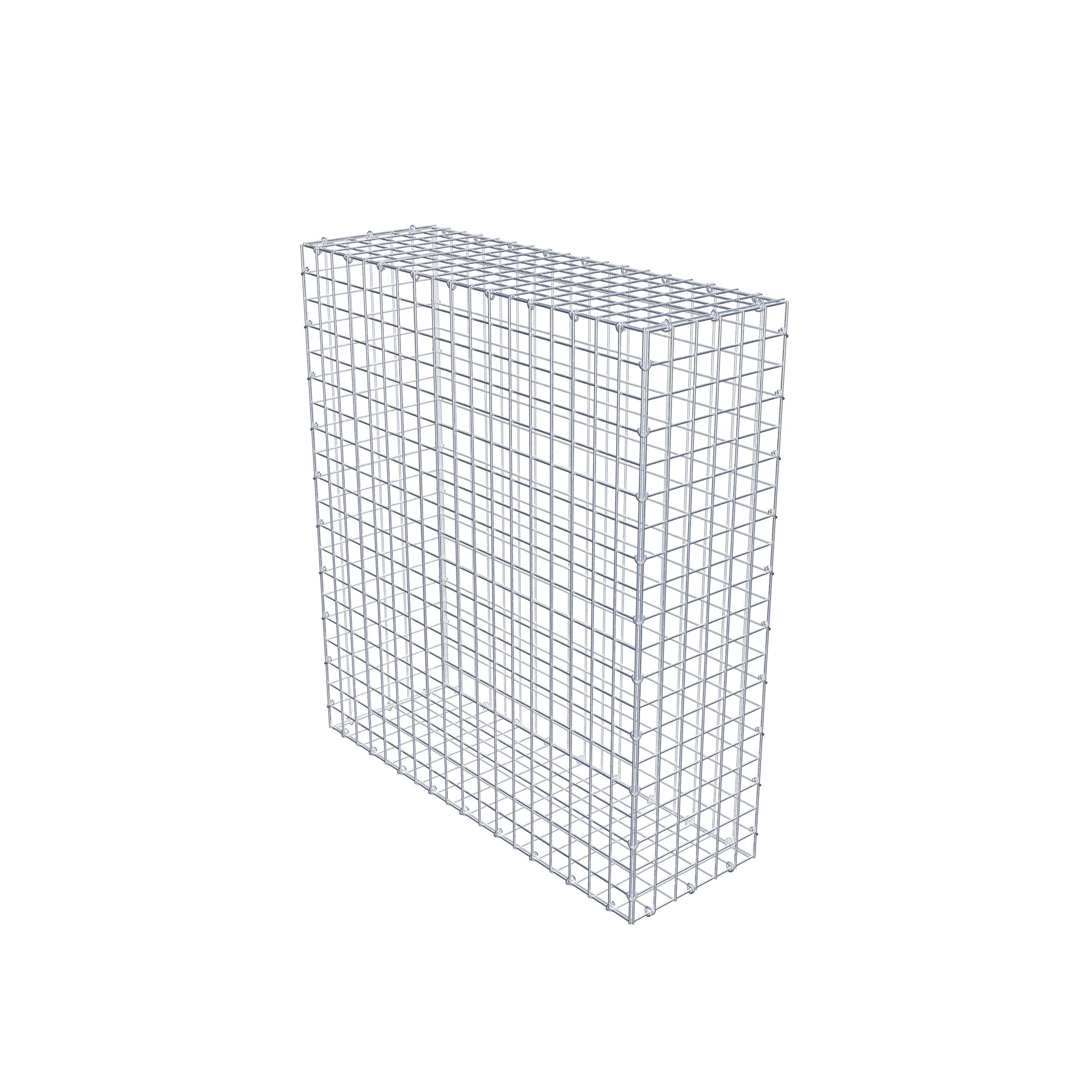 Gabion 100 cm x 90 cm x 30 cm (L x H x D), maskstorlek 5 cm x 5 cm, C-ring