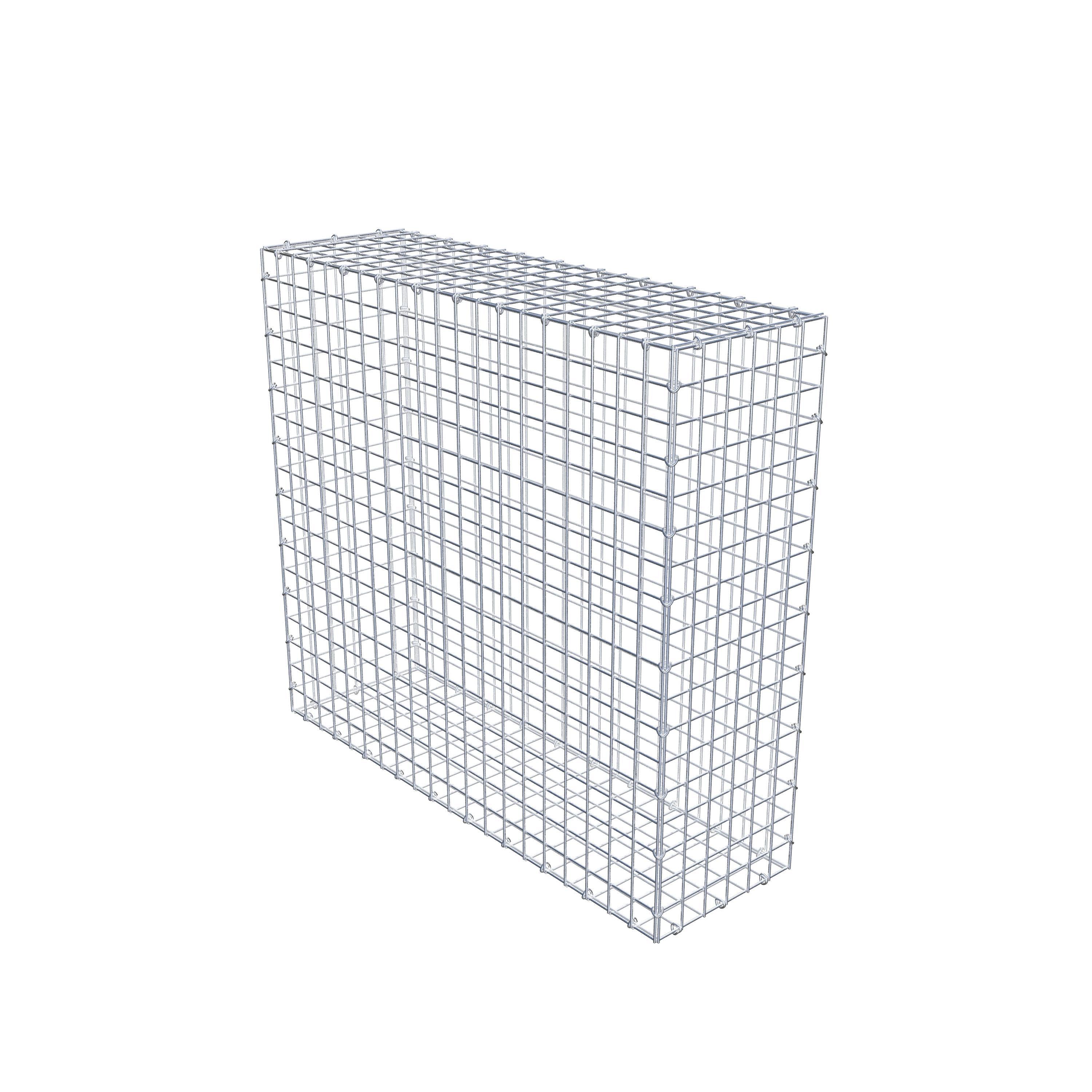 Gabion 100 cm x 90 cm x 30 cm (L x H x D), maskstorlek 5 cm x 5 cm, C-ring