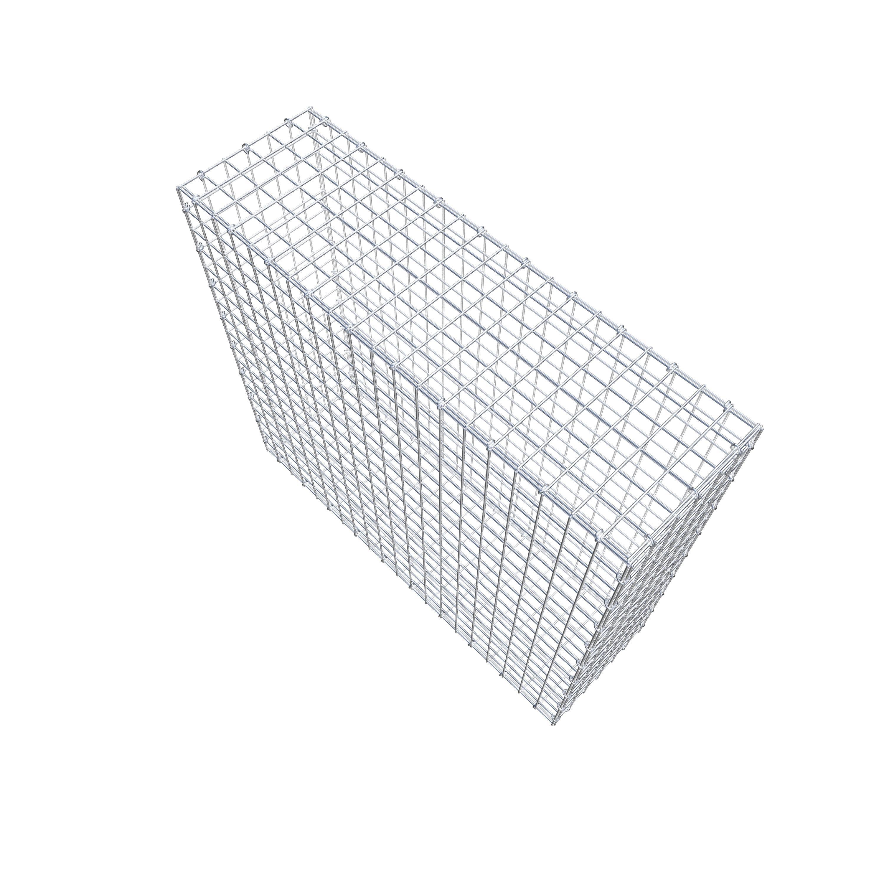 Gabion 100 cm x 90 cm x 30 cm (L x H x D), maskstorlek 5 cm x 5 cm, C-ring