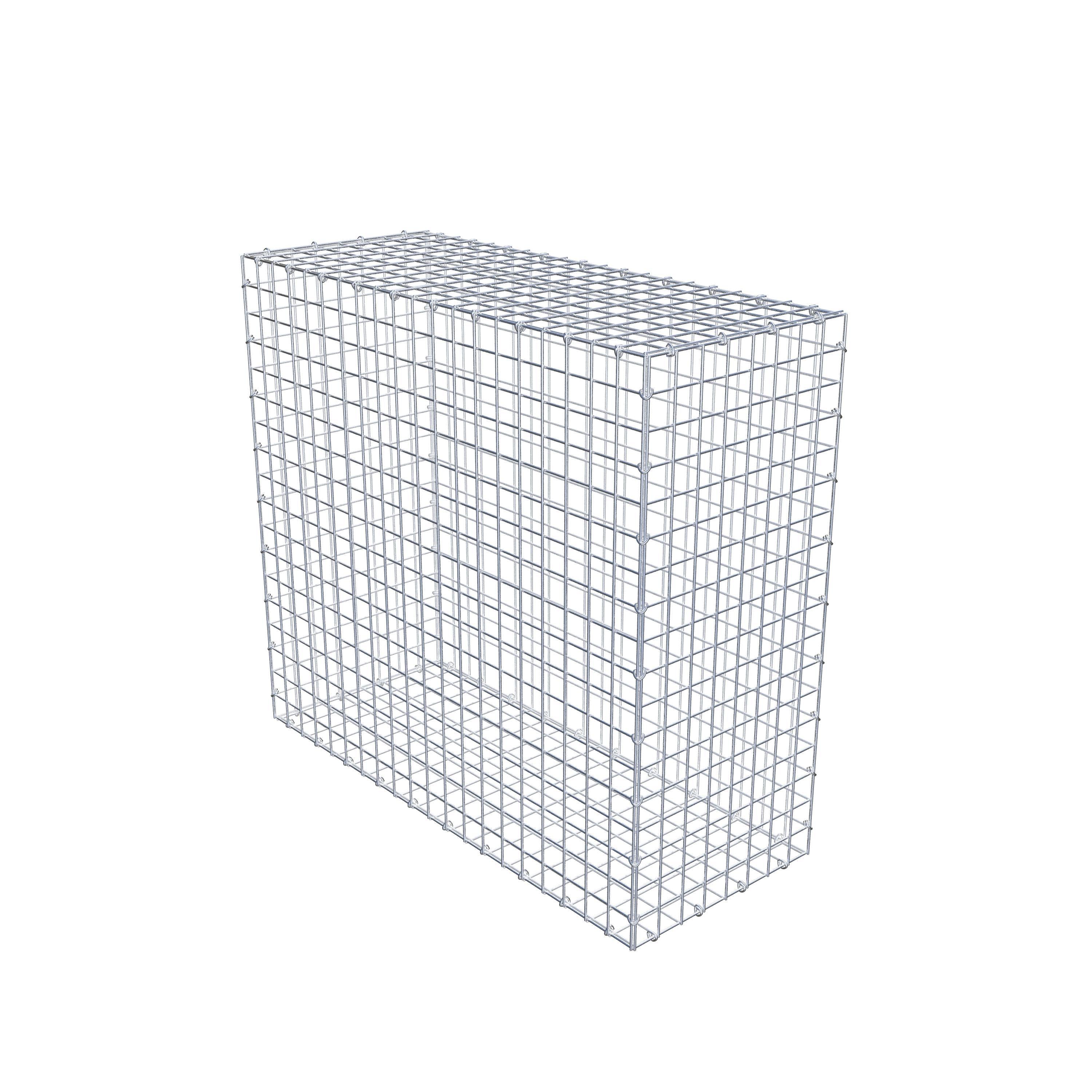 Gabion 100 cm x 90 cm x 40 cm (L x H x D), maskstorlek 5 cm x 5 cm, C-ring