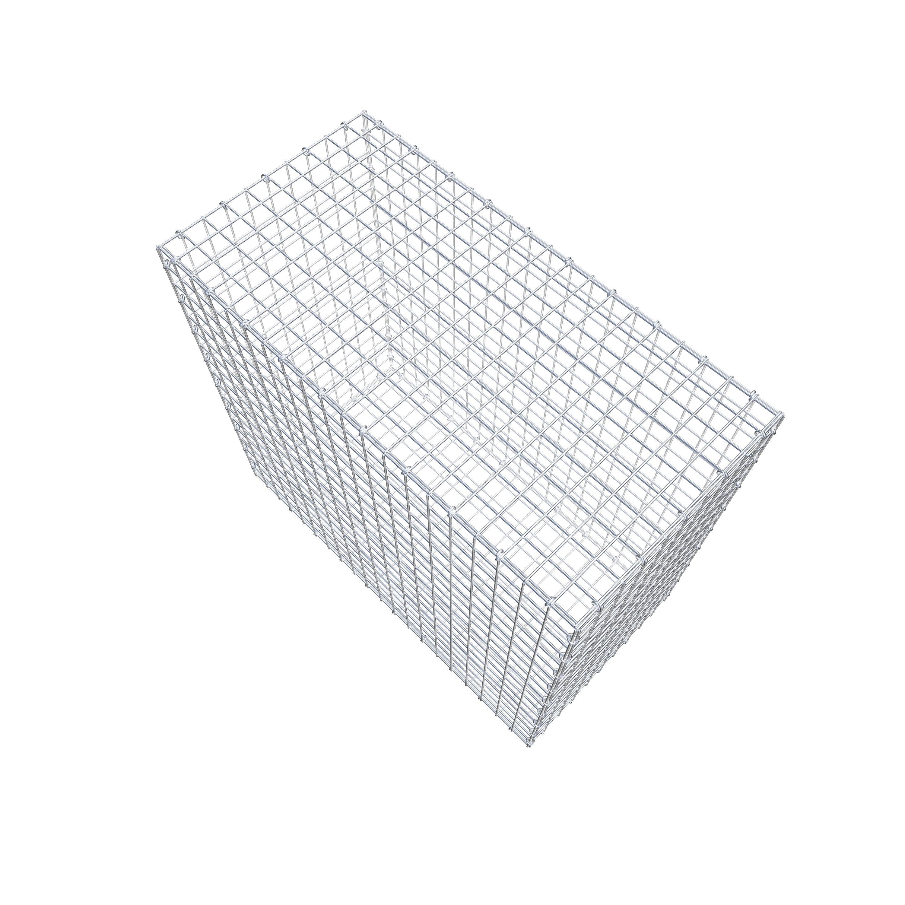 Gabion 100 cm x 90 cm x 50 cm (L x H x D), maskstorlek 5 cm x 5 cm, C-ring