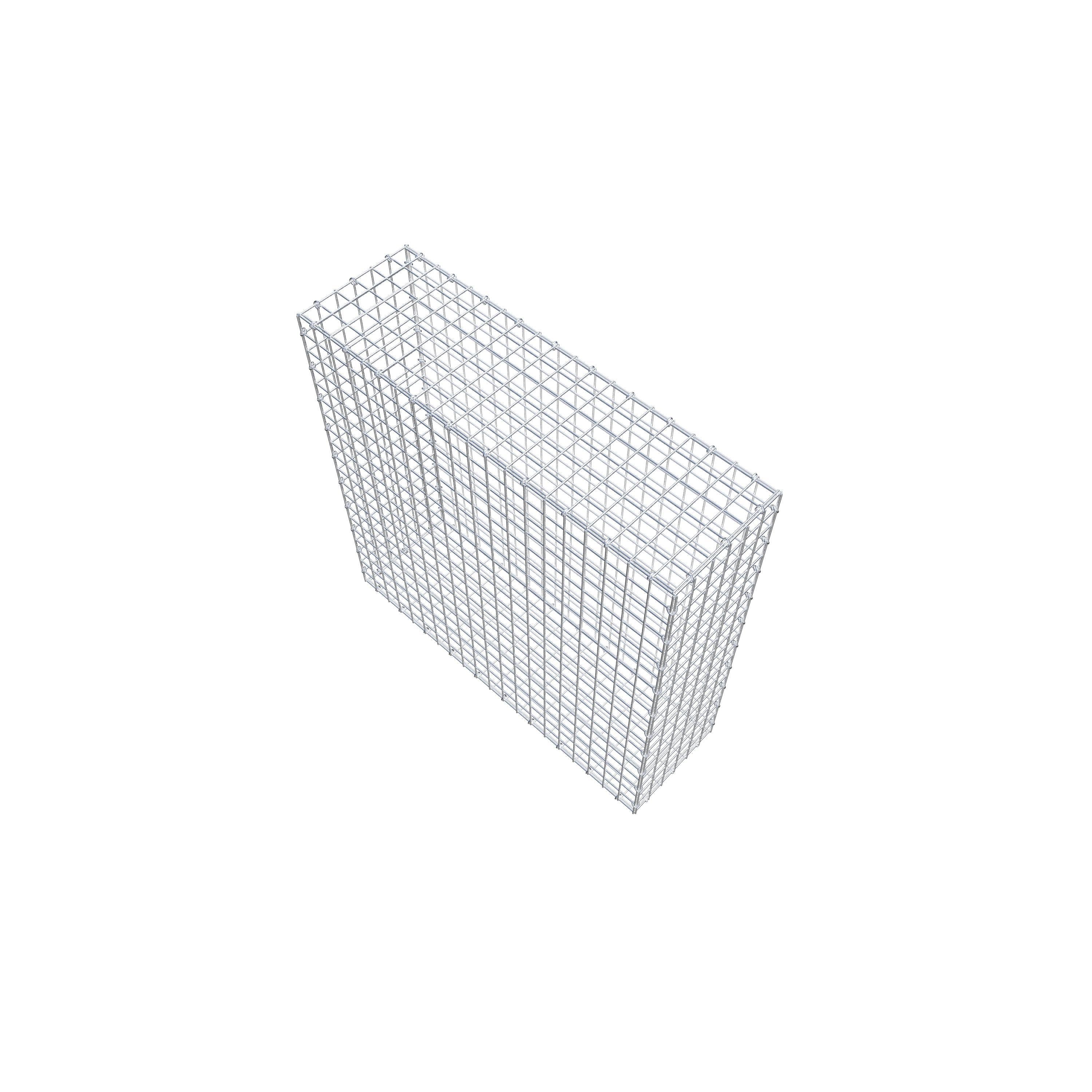 Gabion 100 cm x 100 cm x 30 cm (L x H x D), maskstorlek 5 cm x 5 cm, C-ring