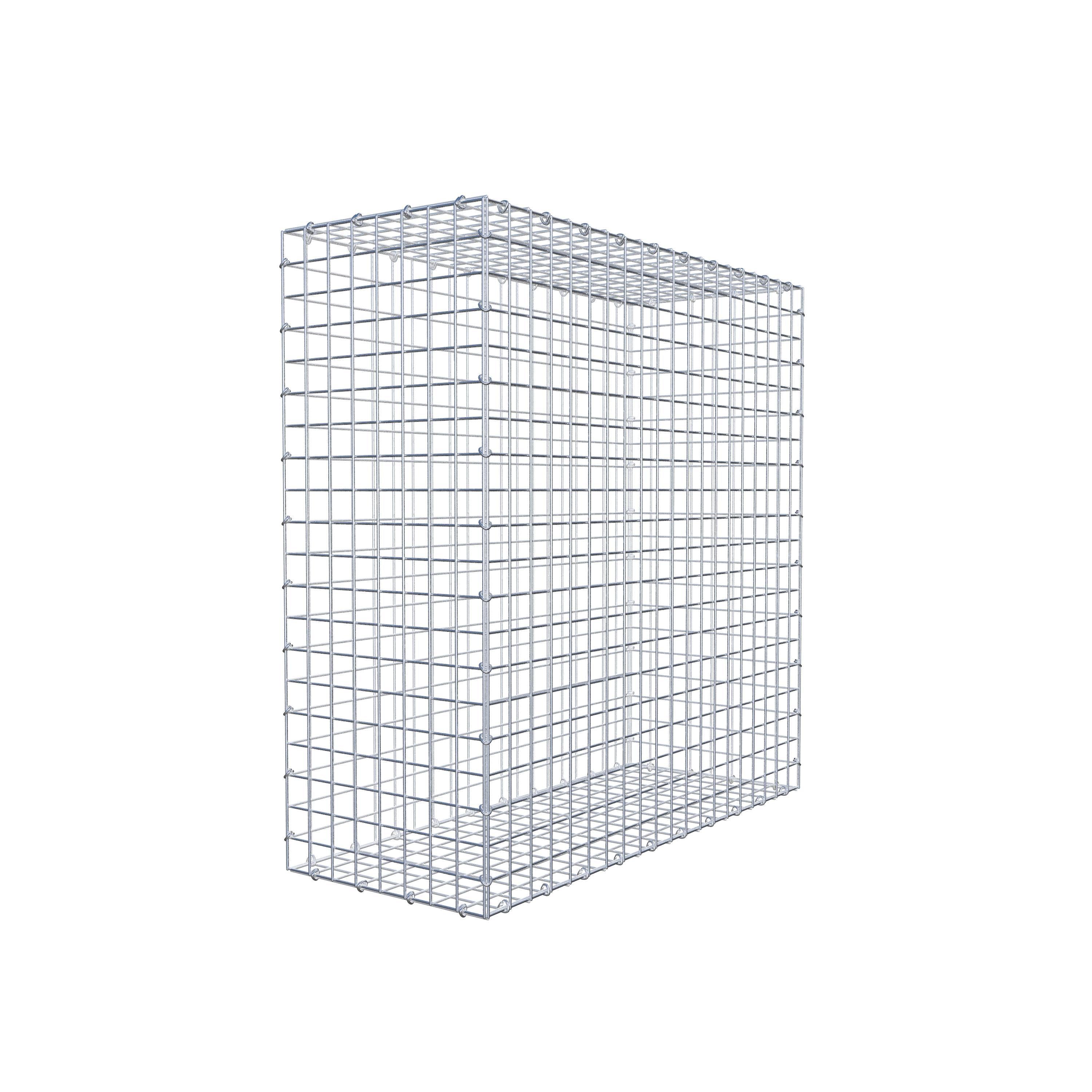 Gabion 100 cm x 100 cm x 40 cm (L x H x D), mesh size 5 cm x 5 cm, C-ring