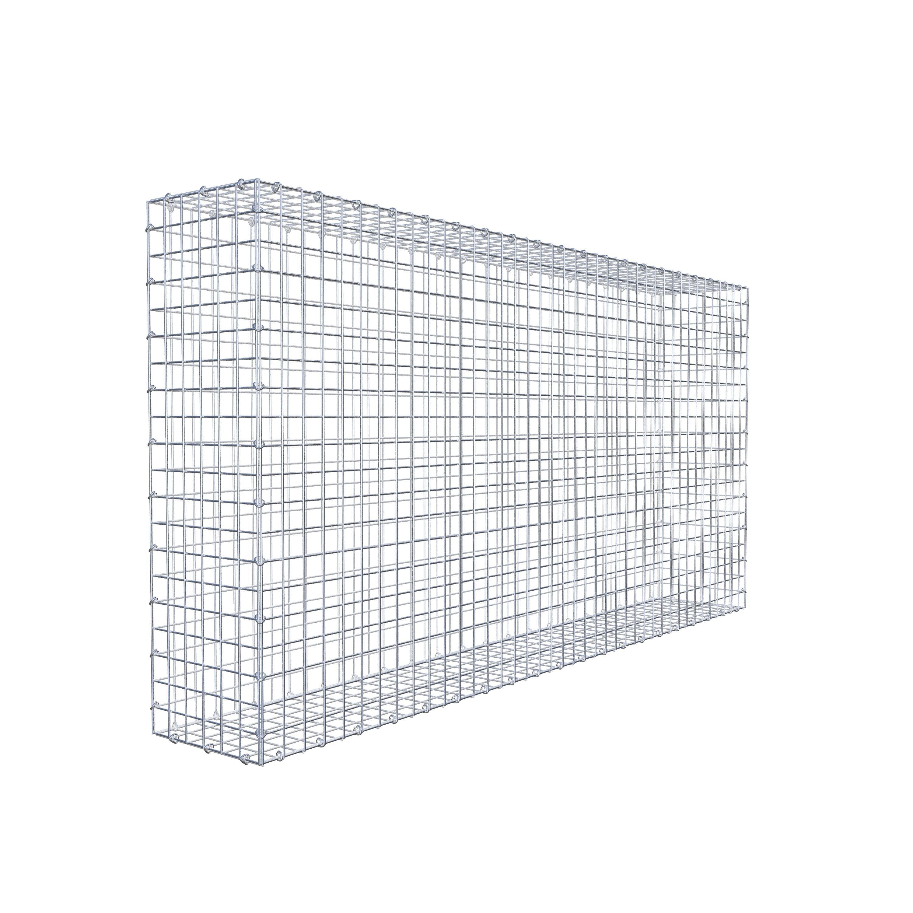 Gabion 200 cm x 100 cm x 30 cm (L x H x D), maskstorlek 5 cm x 5 cm, C-ring