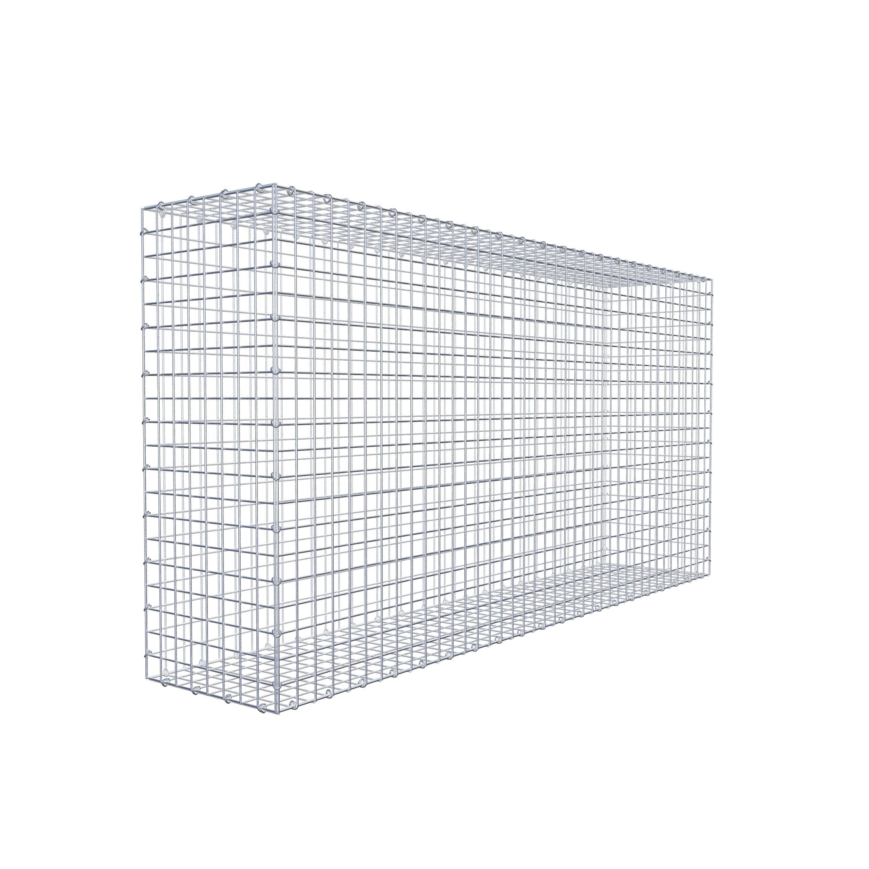 Gabion 200 cm x 100 cm x 40 cm (L x H x D), maskstorlek 5 cm x 5 cm, C-ring