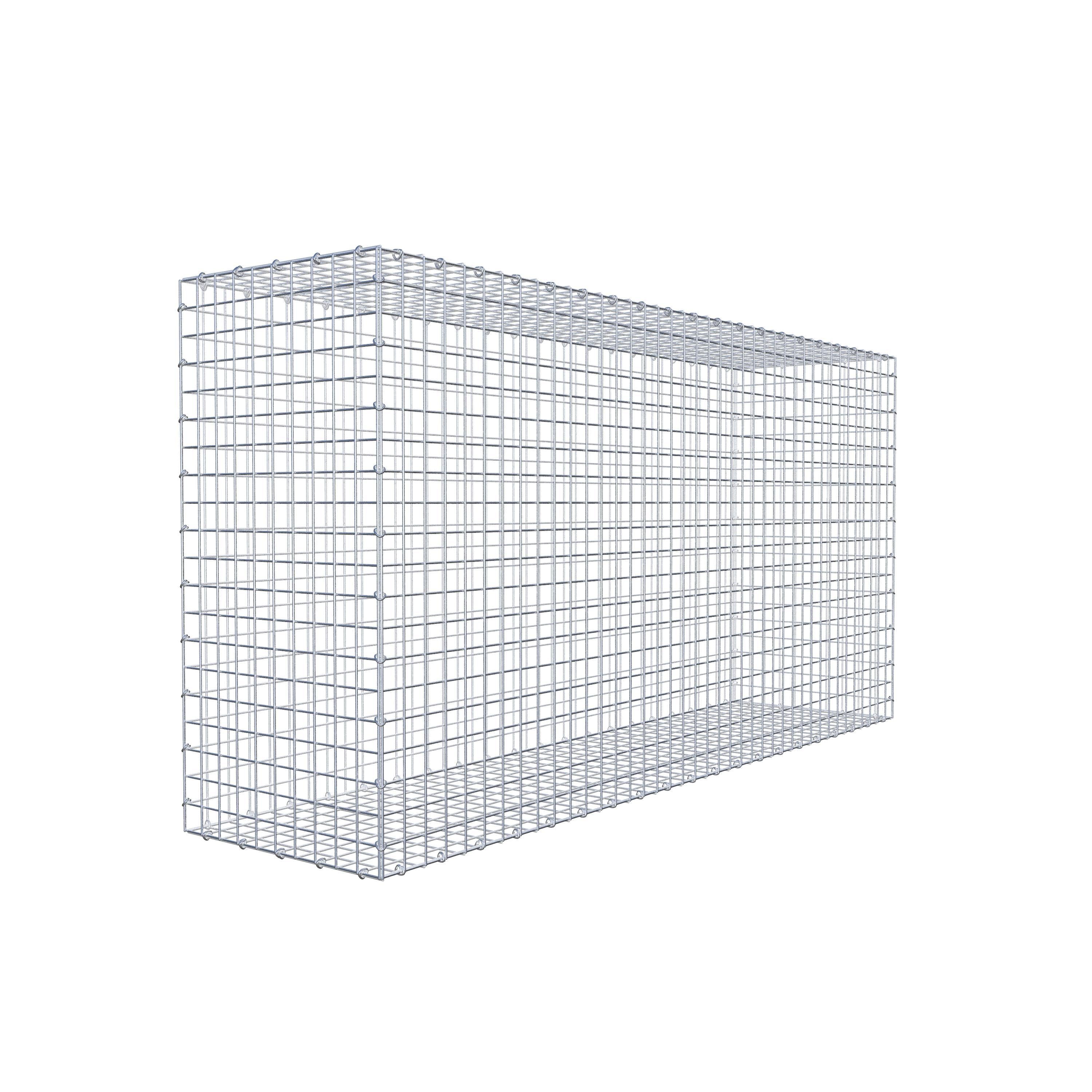 Gabion 200 cm x 100 cm x 50 cm (L x H x D), maskstorlek 5 cm x 5 cm, C-ring