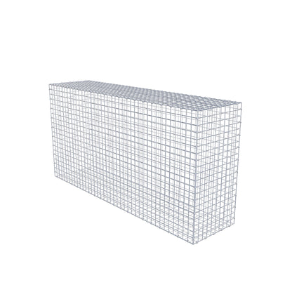 Gabion 200 cm x 100 cm x 50 cm (L x H x P), mailles 5 cm x 5 cm, anneau en C