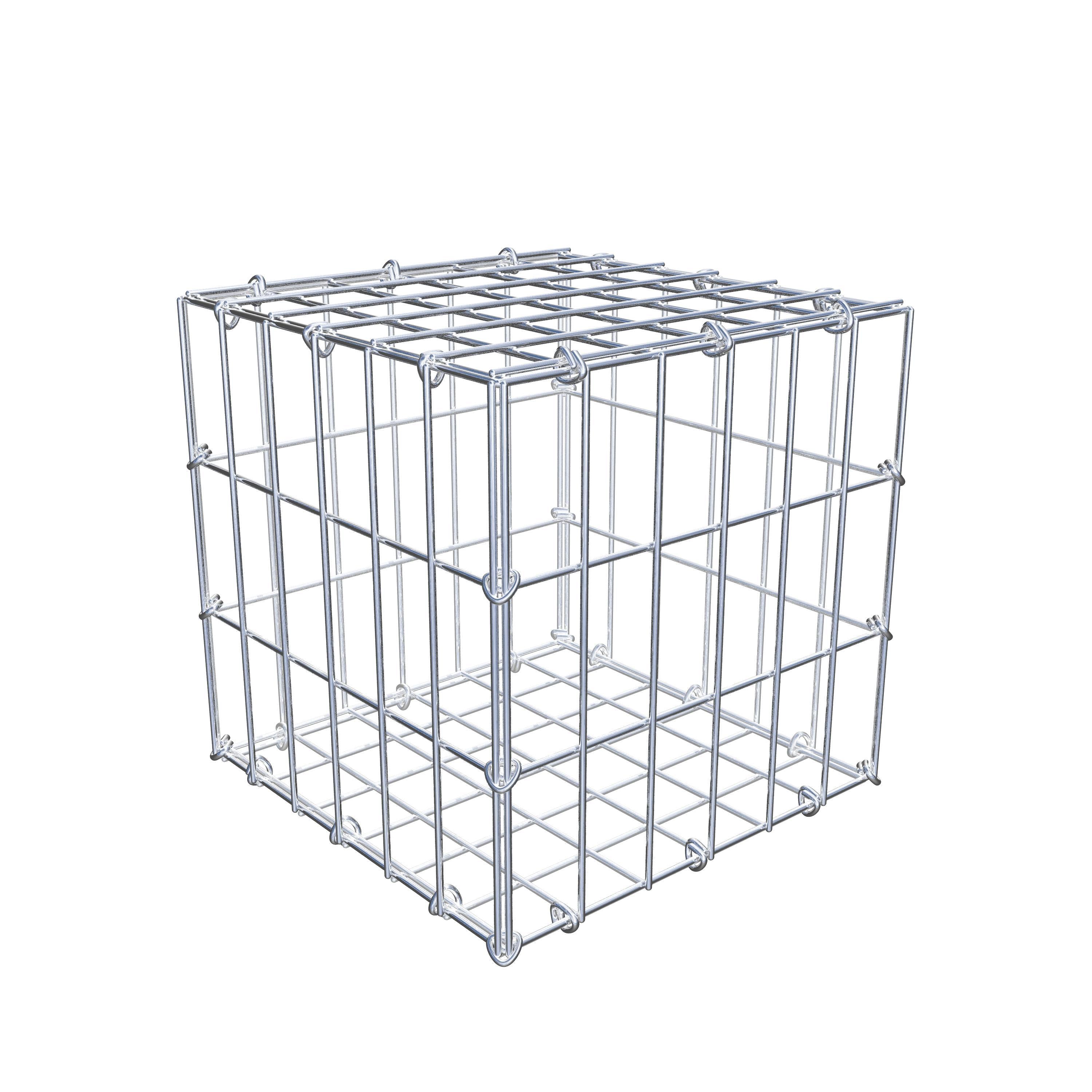 Gabion 30 cm x 30 cm x 30 cm (L x H x D), maskestørrelse 5 cm x 10 cm, C-ring