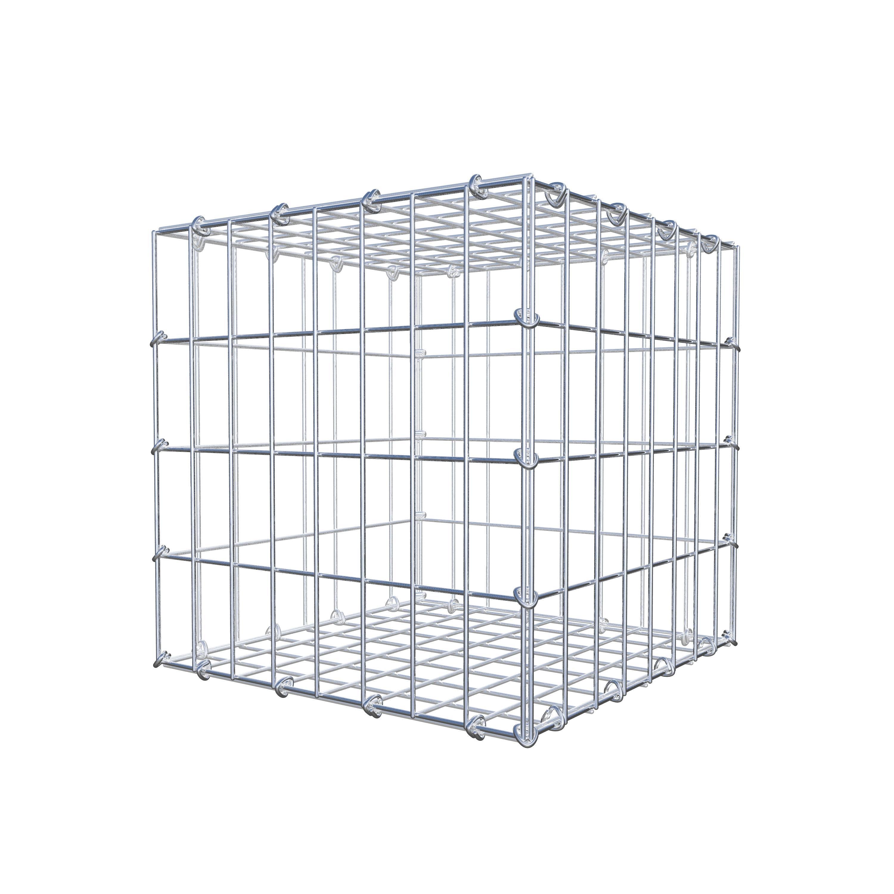 Gabion 40 cm x 40 cm x 40 cm (L x H x D), maskstorlek 5 cm x 10 cm, C-ring