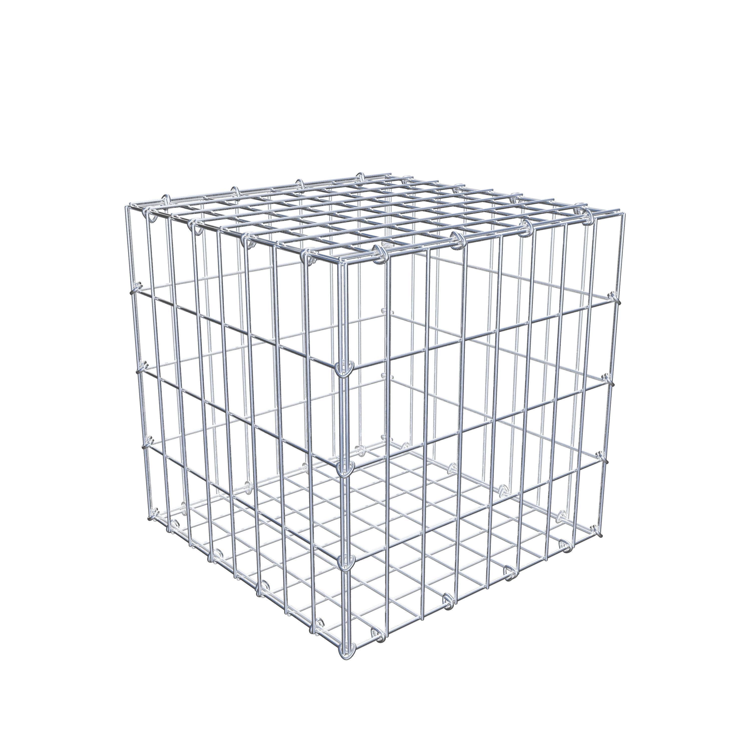 Gabion 40 cm x 40 cm x 40 cm (L x H x D), maskstorlek 5 cm x 10 cm, C-ring