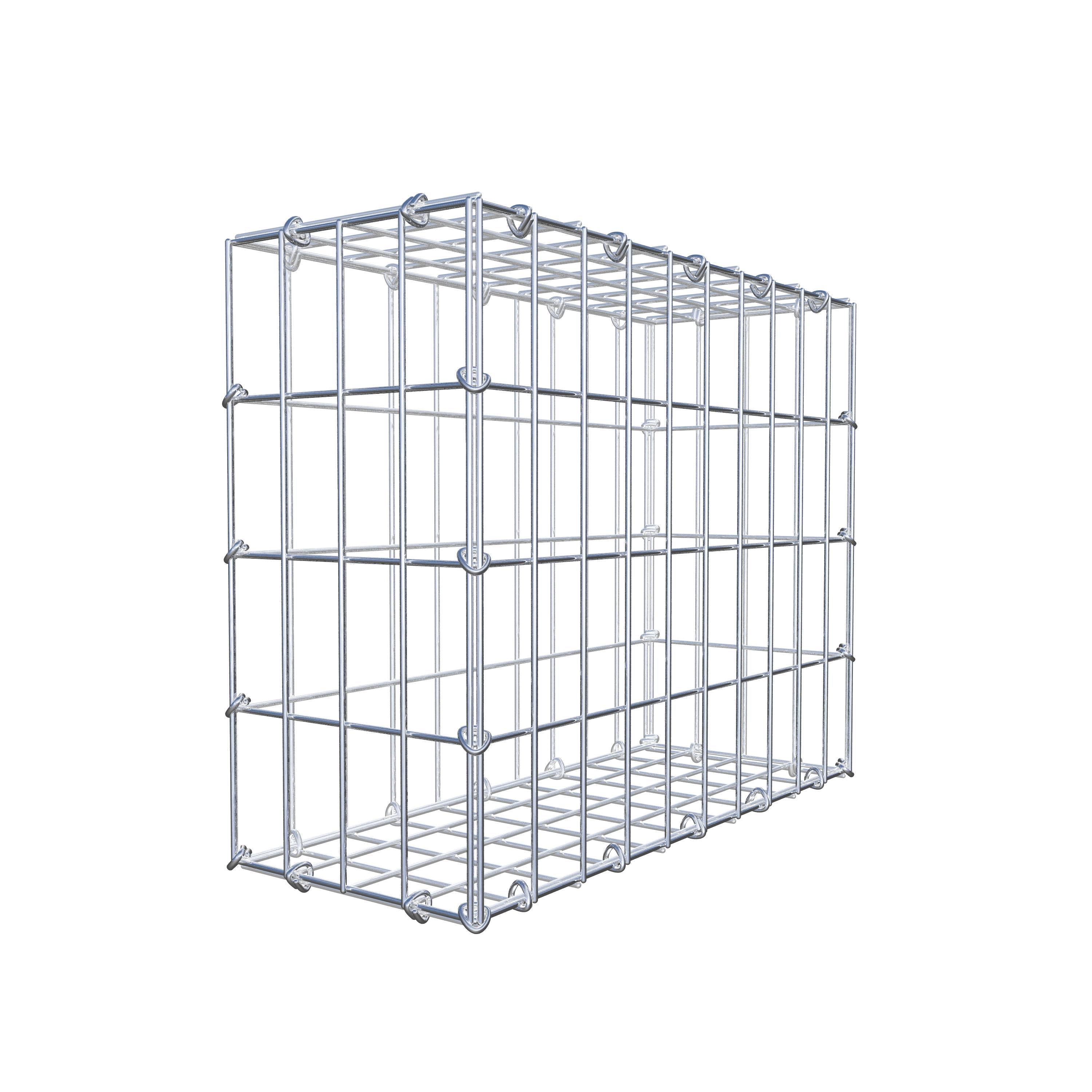 Gabion 50 cm x 40 cm x 20 cm (L x H x D), maskstorlek 5 cm x 10 cm, C-ring