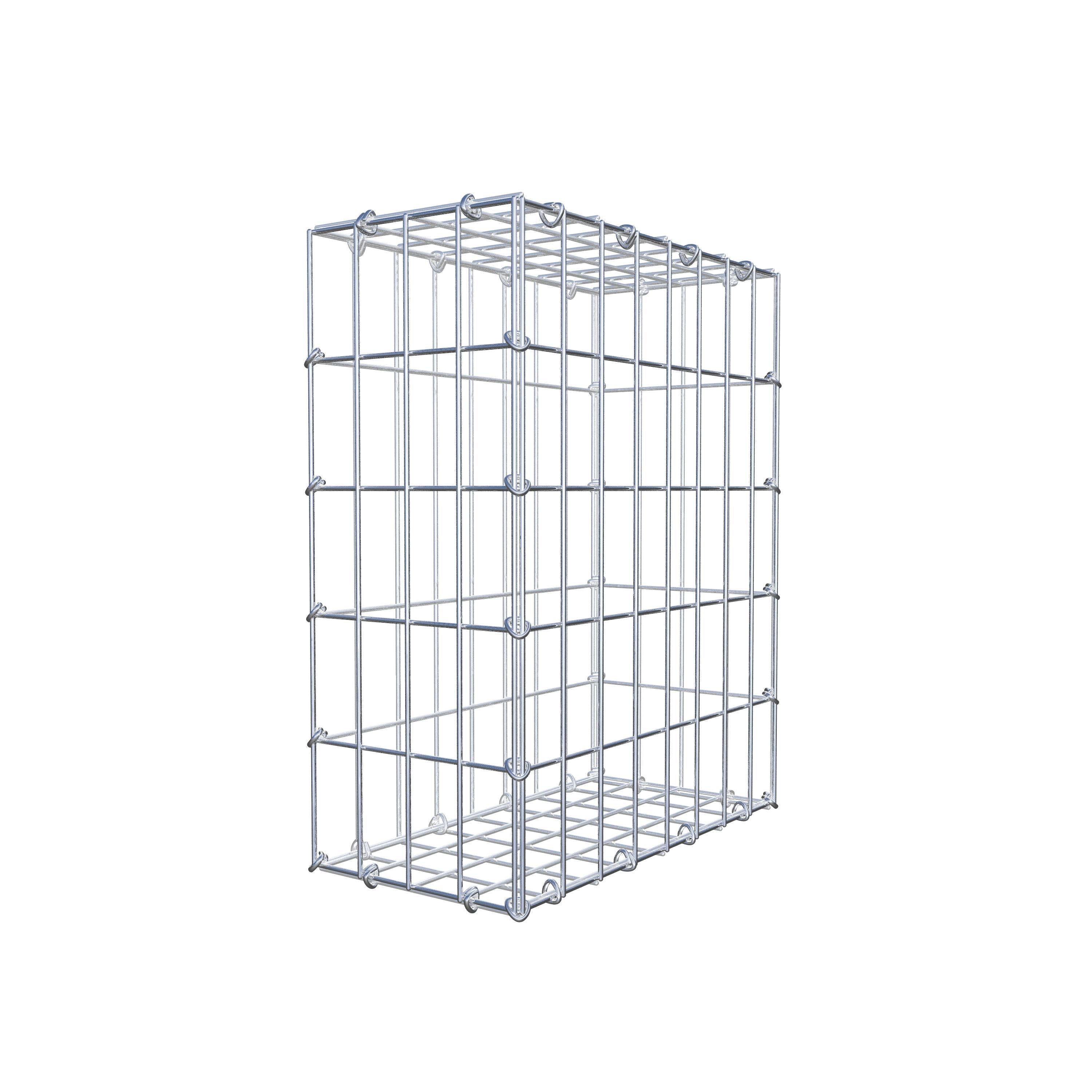 Gabion 50 cm x 40 cm x 20 cm (L x H x D), maskstorlek 5 cm x 10 cm, C-ring