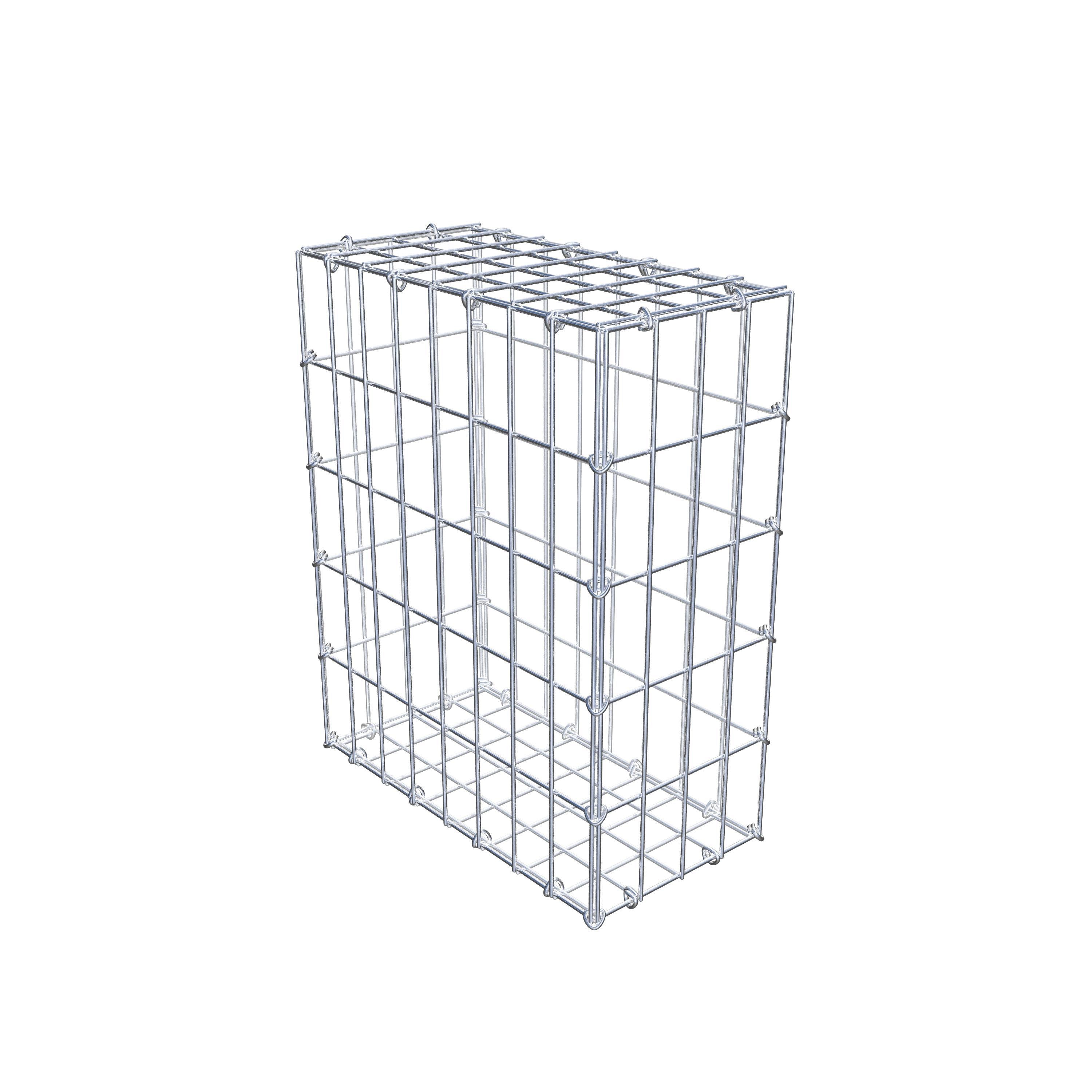 Gabion 50 cm x 40 cm x 20 cm (L x H x D), maskstorlek 5 cm x 10 cm, C-ring