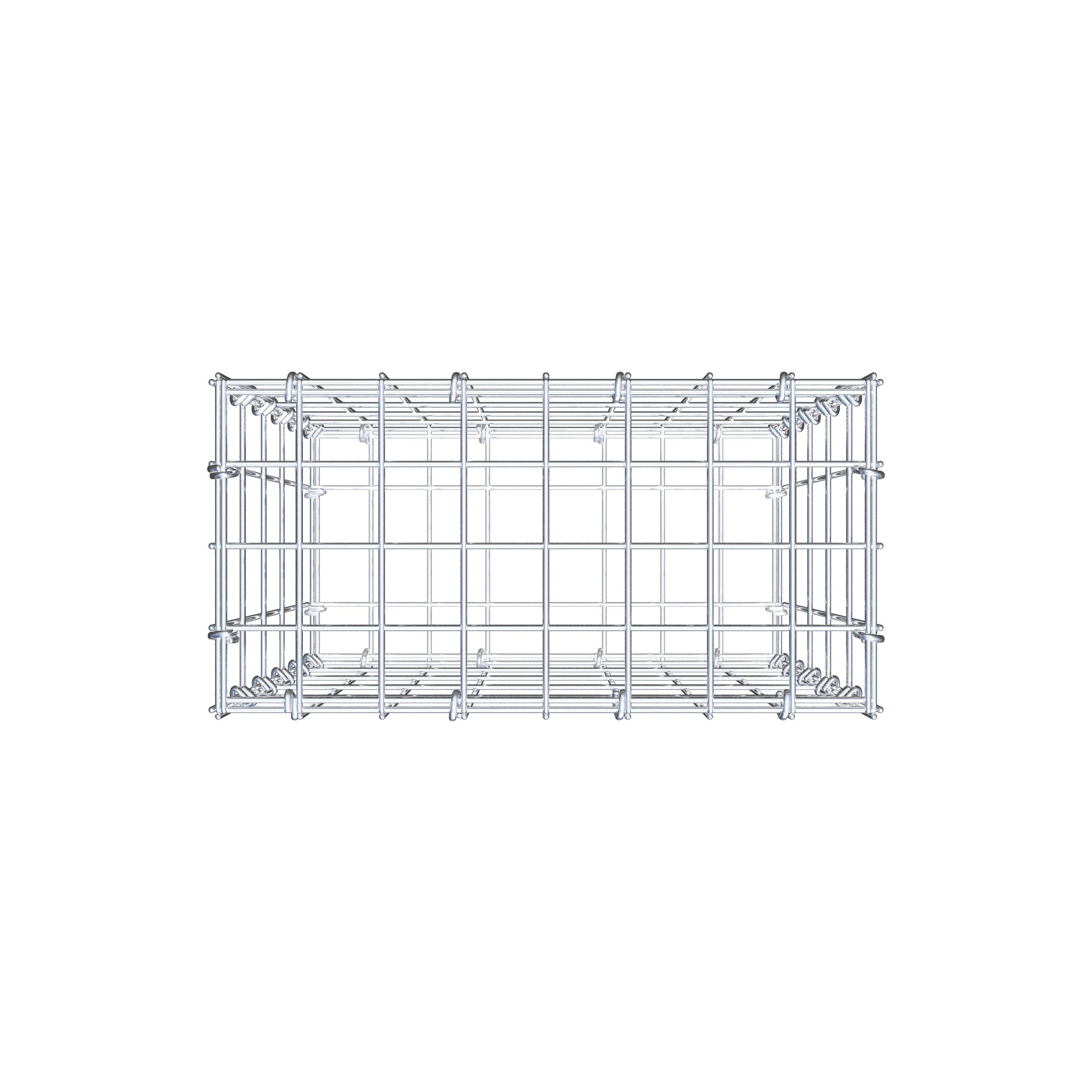 Gabion 50 cm x 40 cm x 20 cm (L x H x D), mesh size 5 cm x 10 cm, C-ring