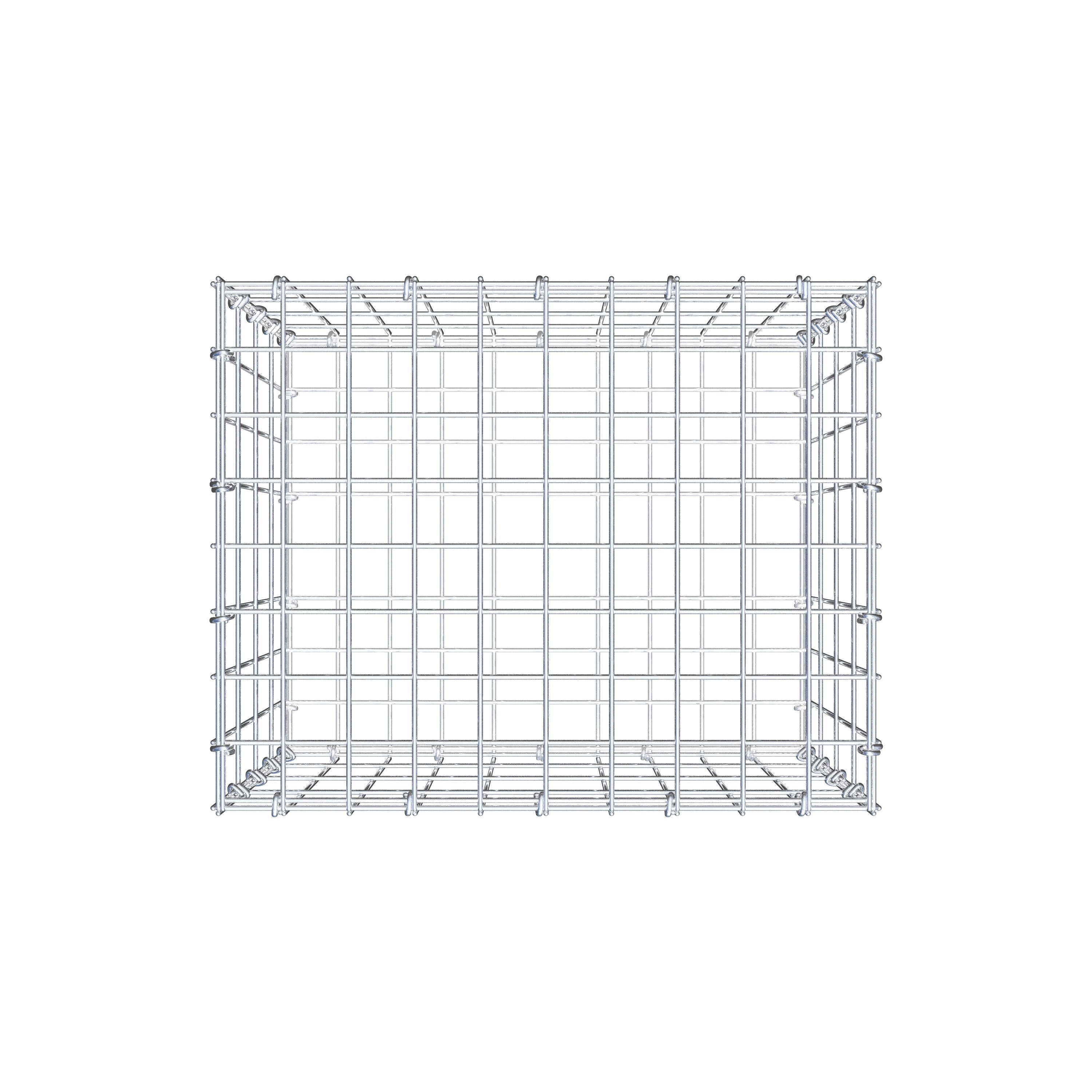 Gabion 50 cm x 40 cm x 40 cm (L x H x D), maskstorlek 5 cm x 10 cm, C-ring