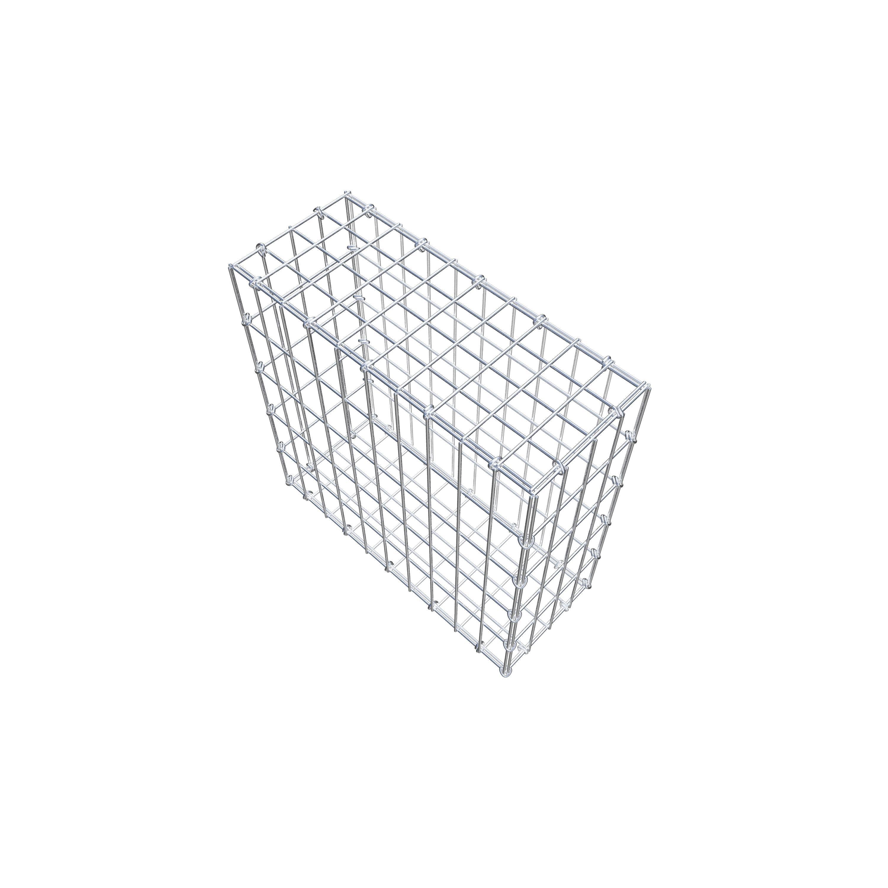 Gabion 50 cm x 50 cm x 20 cm (L x H x D), maskstorlek 5 cm x 10 cm, C-ring