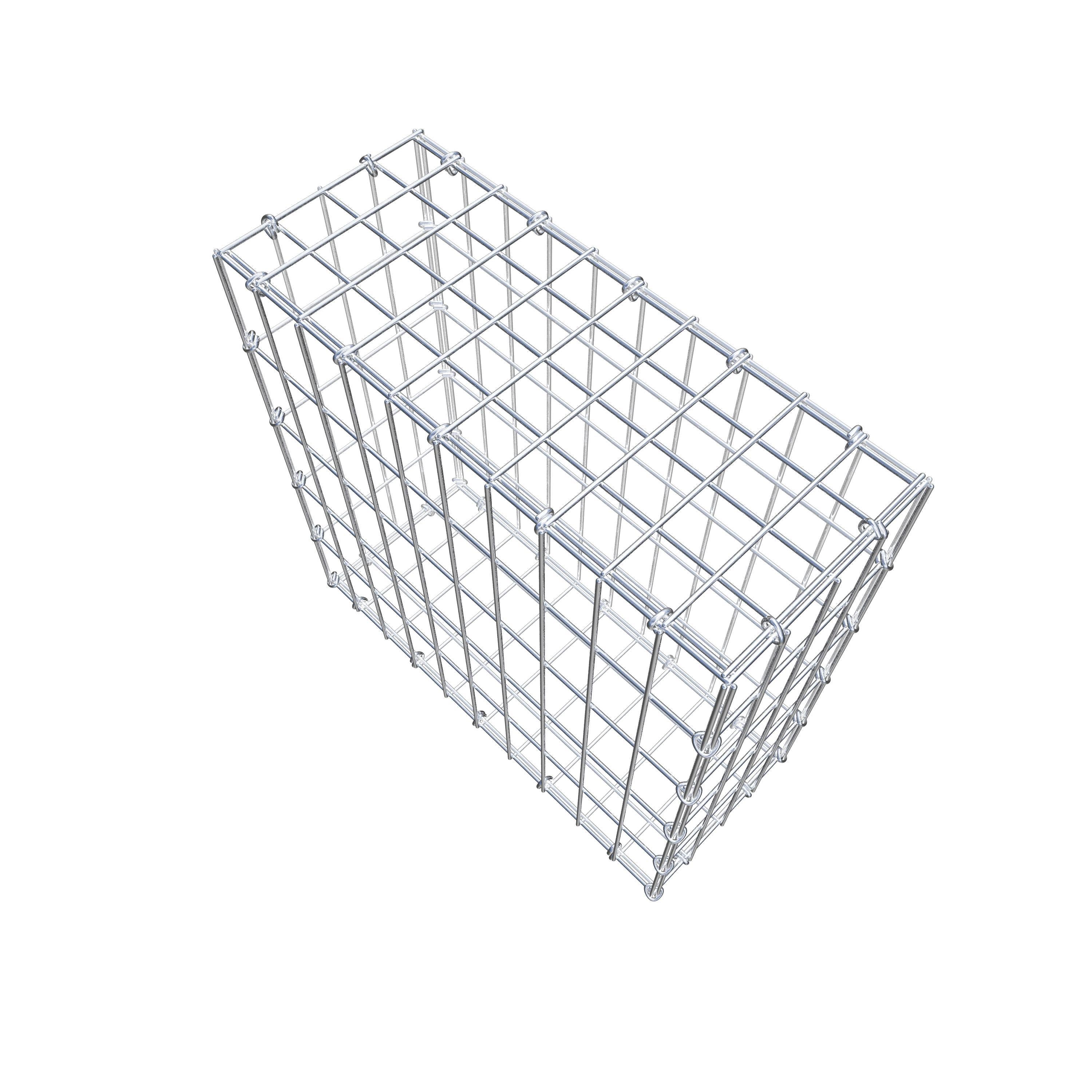 Gabion 50 cm x 50 cm x 20 cm (L x H x D), mesh size 5 cm x 10 cm, C-ring