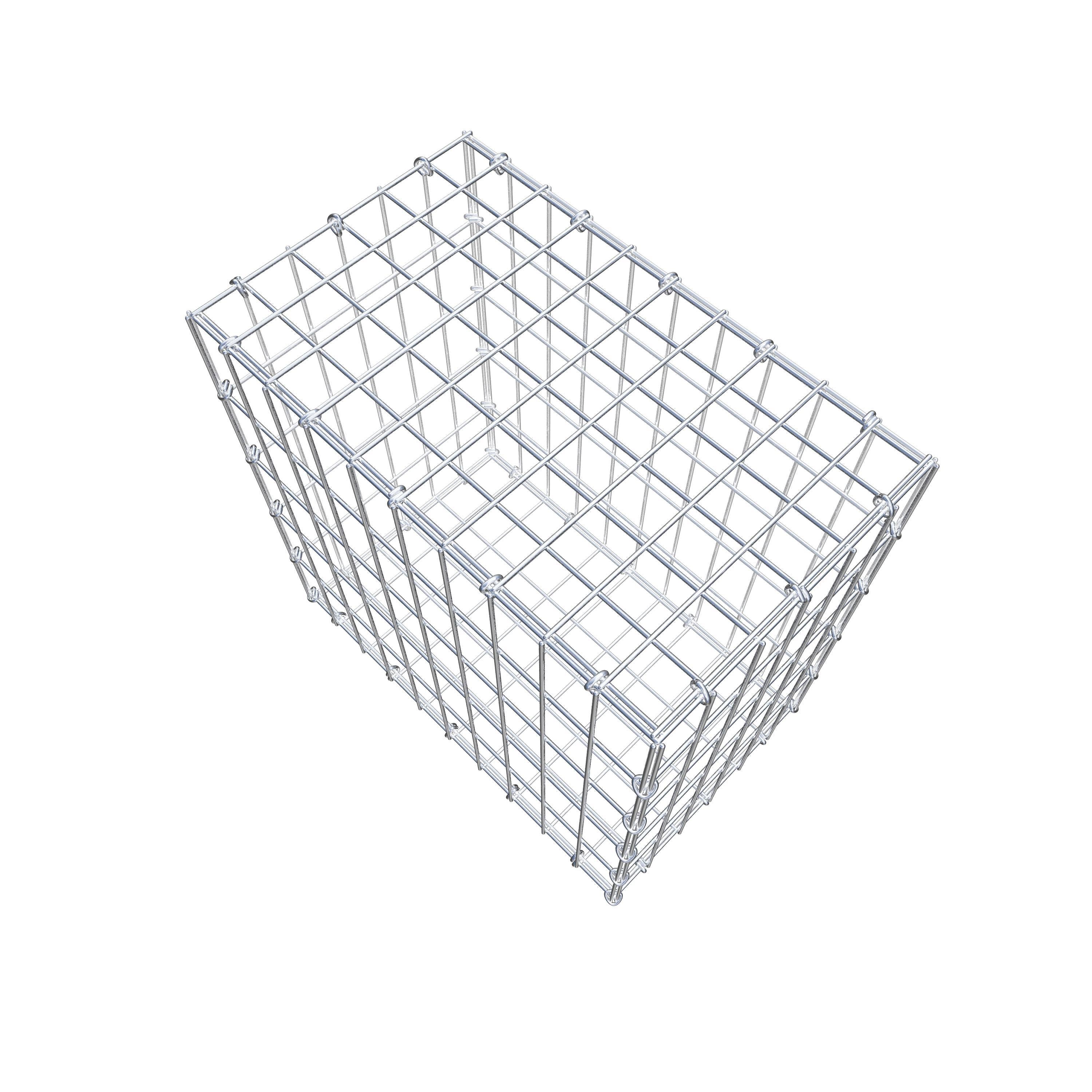 Gabion 50 cm x 50 cm x 30 cm (L x H x D), maskstorlek 5 cm x 10 cm, C-ring