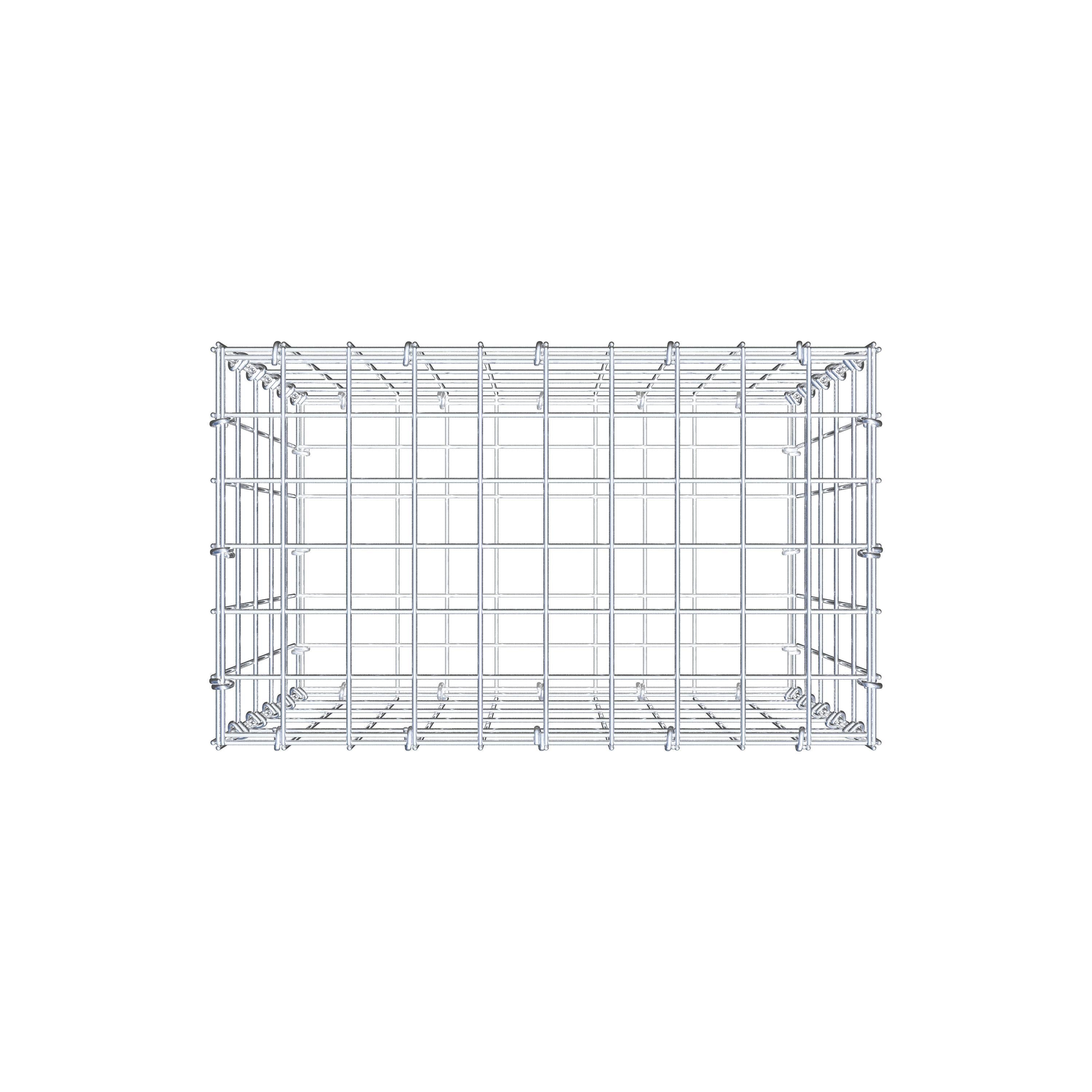 Gabion 50 cm x 50 cm x 30 cm (L x H x D), maskstorlek 5 cm x 10 cm, C-ring