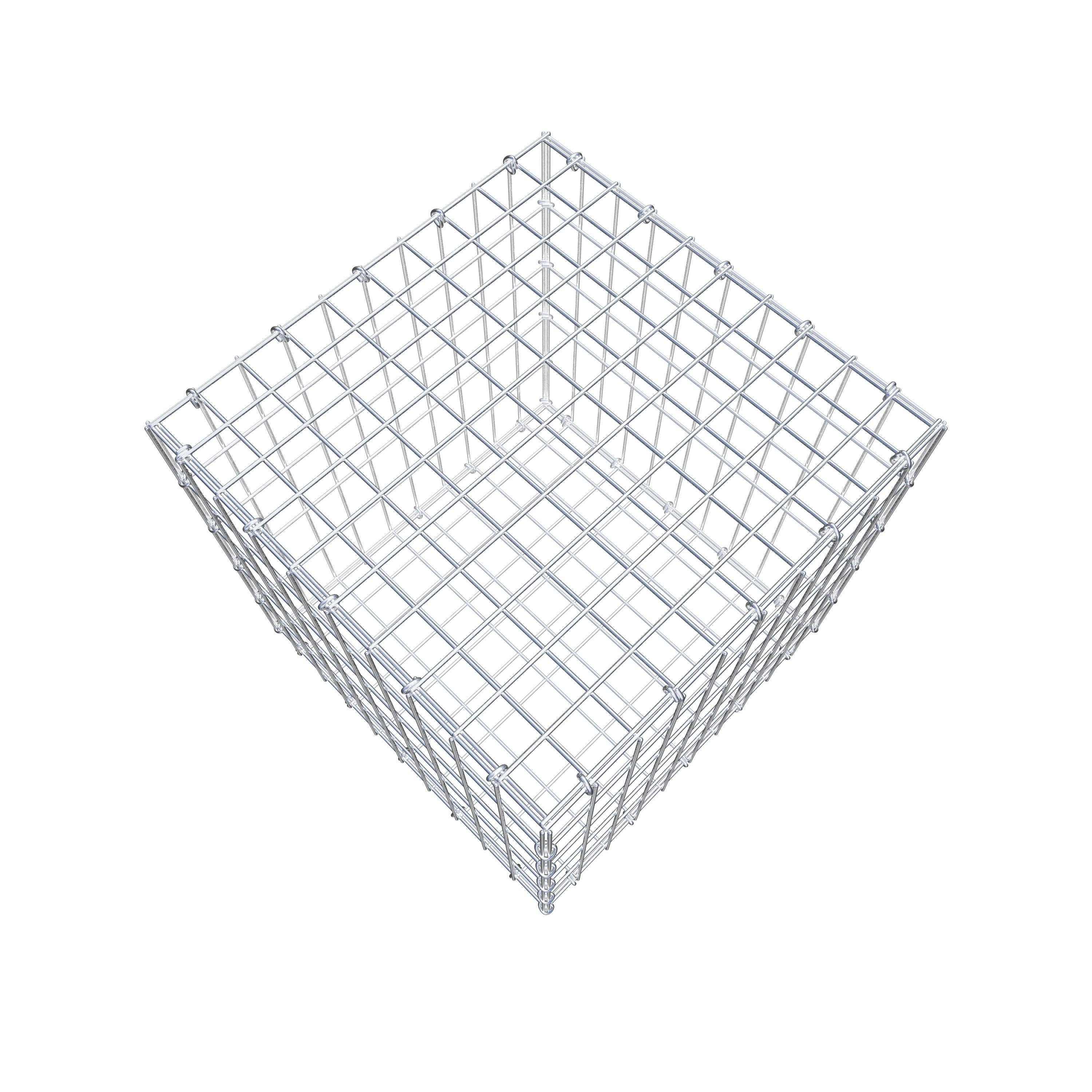 Gabion 50 cm x 50 cm x 50 cm (L x H x D), maskstorlek 5 cm x 10 cm, C-ring