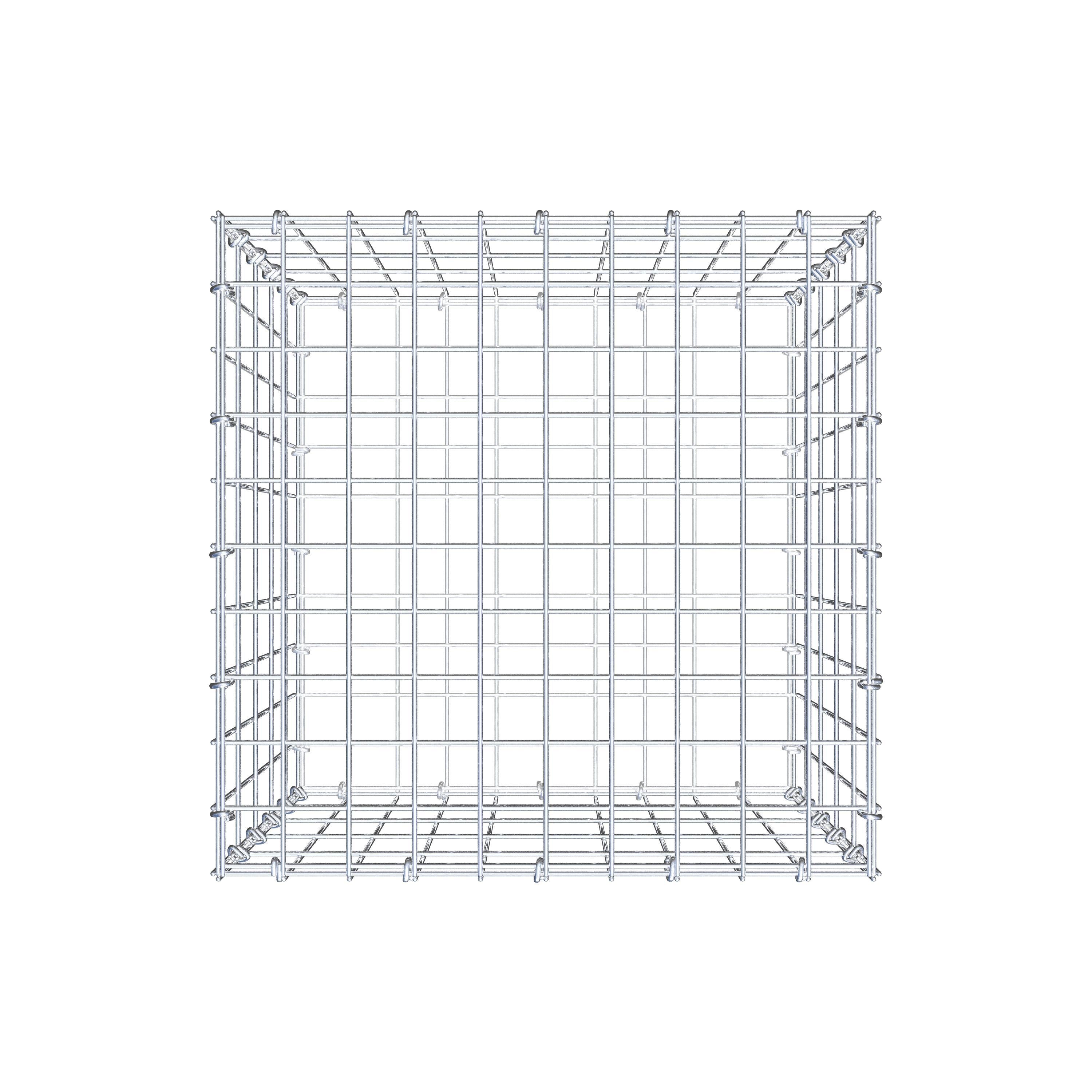 Gabion 50 cm x 50 cm x 50 cm (L x H x D), mesh size 5 cm x 10 cm, C-ring