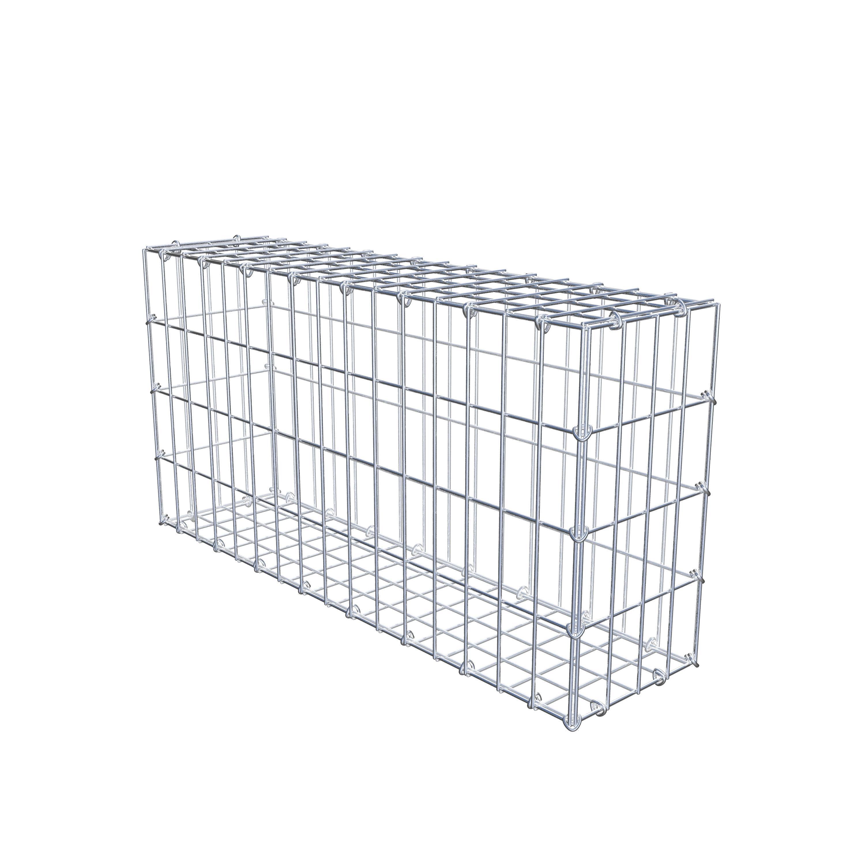 Gabion 80 cm x 40 cm x 20 cm (L x H x D), maskstorlek 5 cm x 10 cm, C-ring