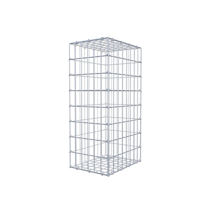 Gabion 80 cm x 40 cm x 30 cm (L x H x P), mailles 5 cm x 10 cm, anneau en C