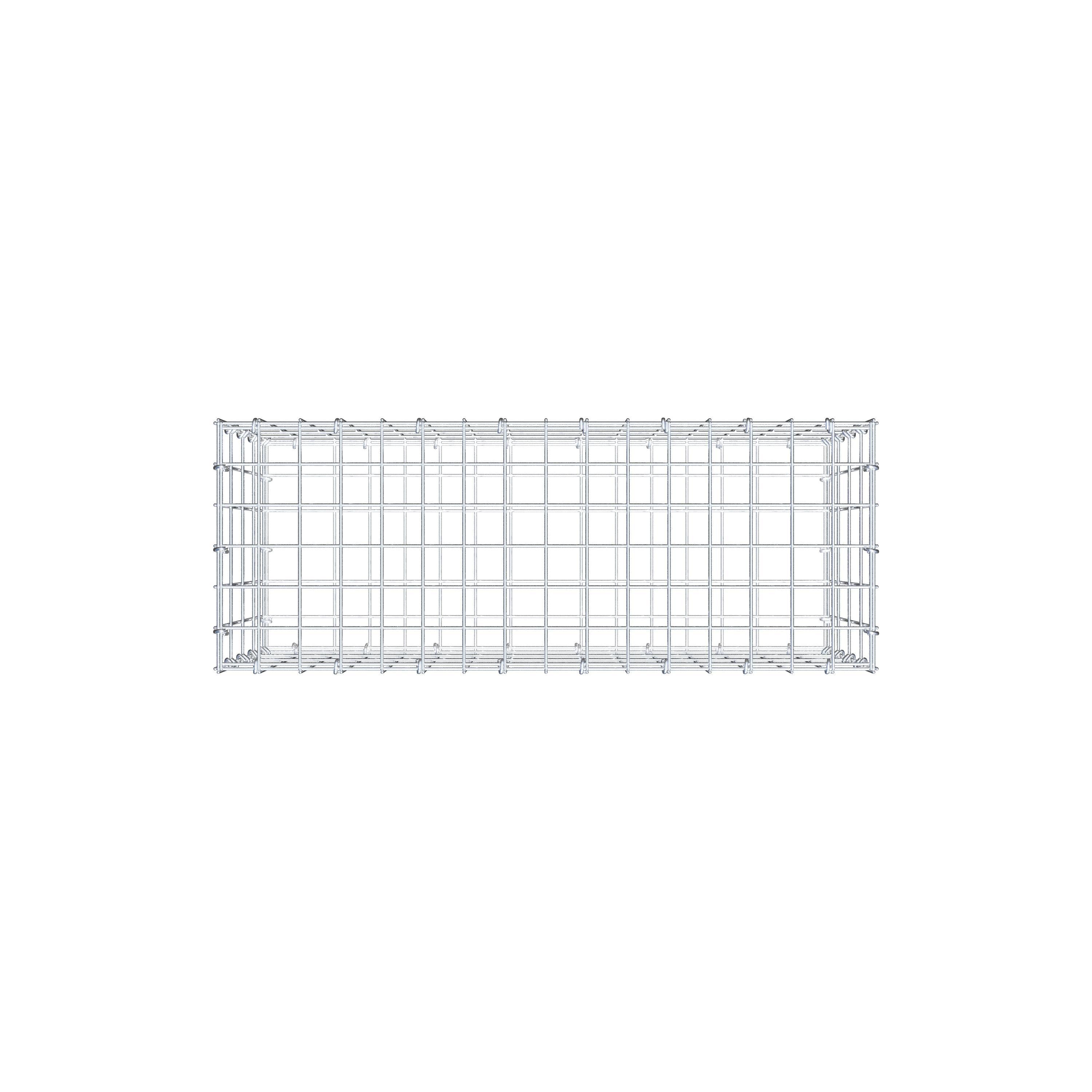 Gabion 80 cm x 40 cm x 30 cm (L x H x D), mesh size 5 cm x 10 cm, C-ring