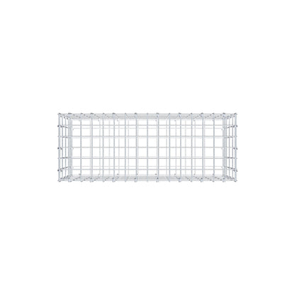 Gabion 80 cm x 40 cm x 30 cm (L x H x P), mailles 5 cm x 10 cm, anneau en C
