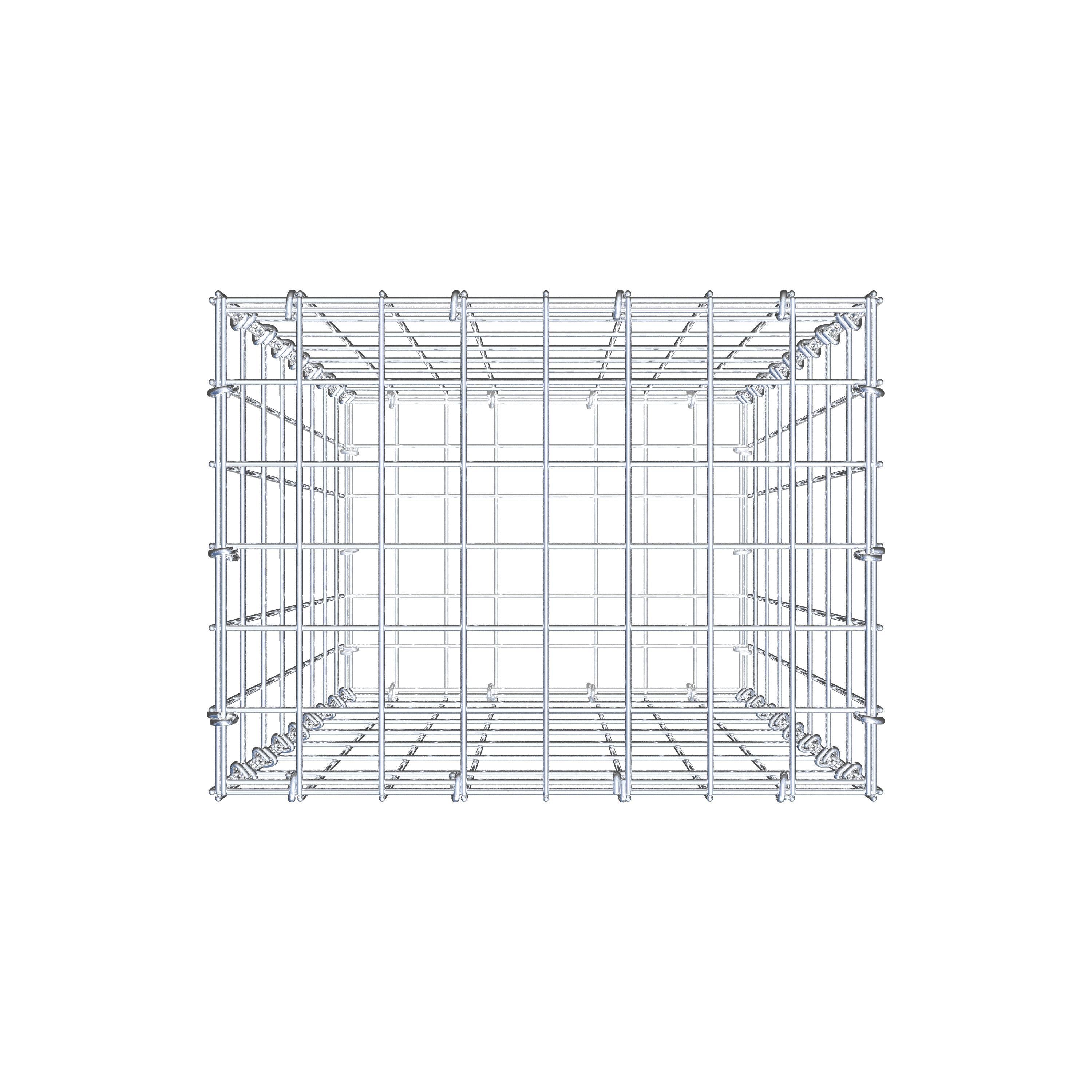 Gabion 80 cm x 40 cm x 30 cm (L x H x D), mesh size 5 cm x 10 cm, C-ring