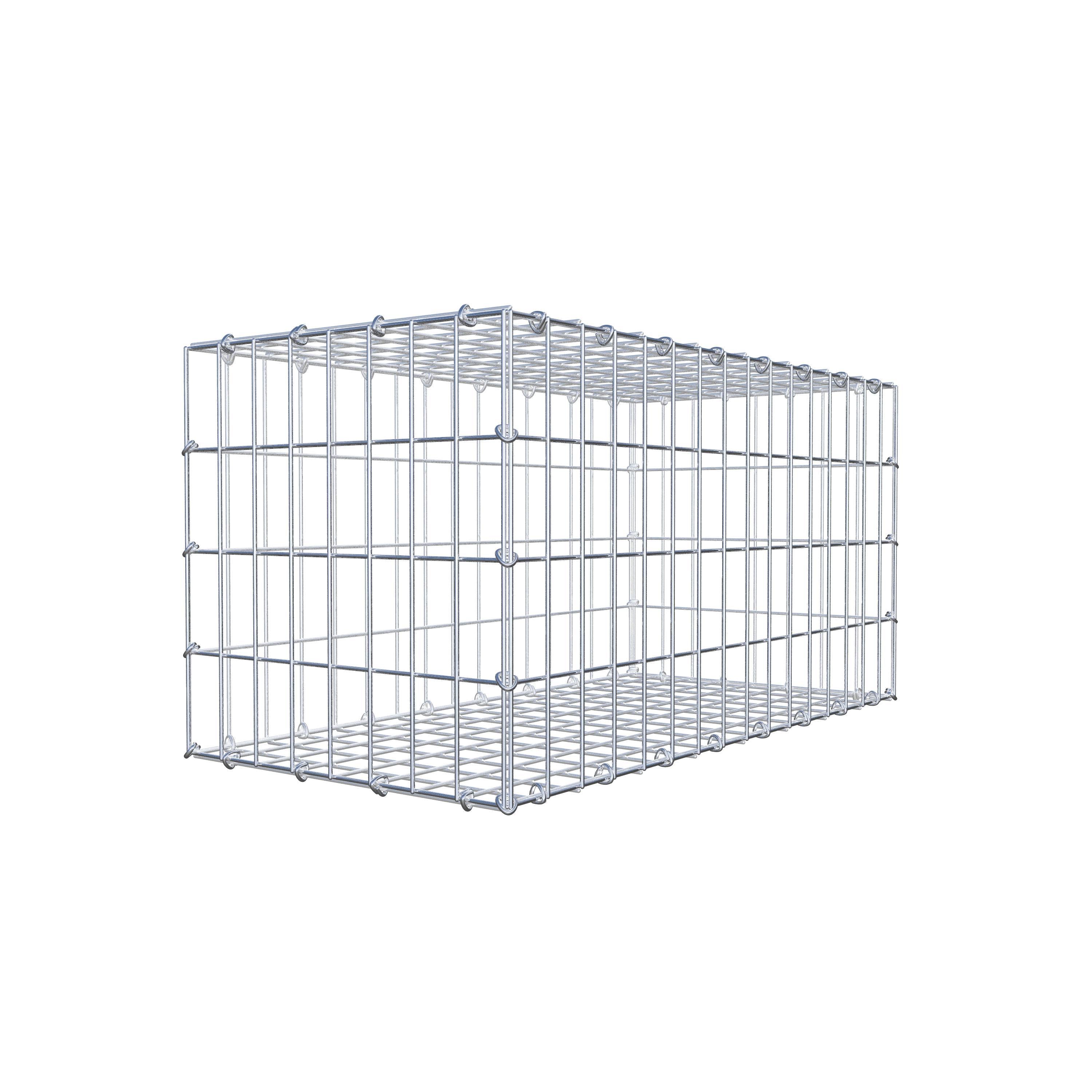 Gabion 80 cm x 40 cm x 40 cm (L x H x D), maskstorlek 5 cm x 10 cm, C-ring