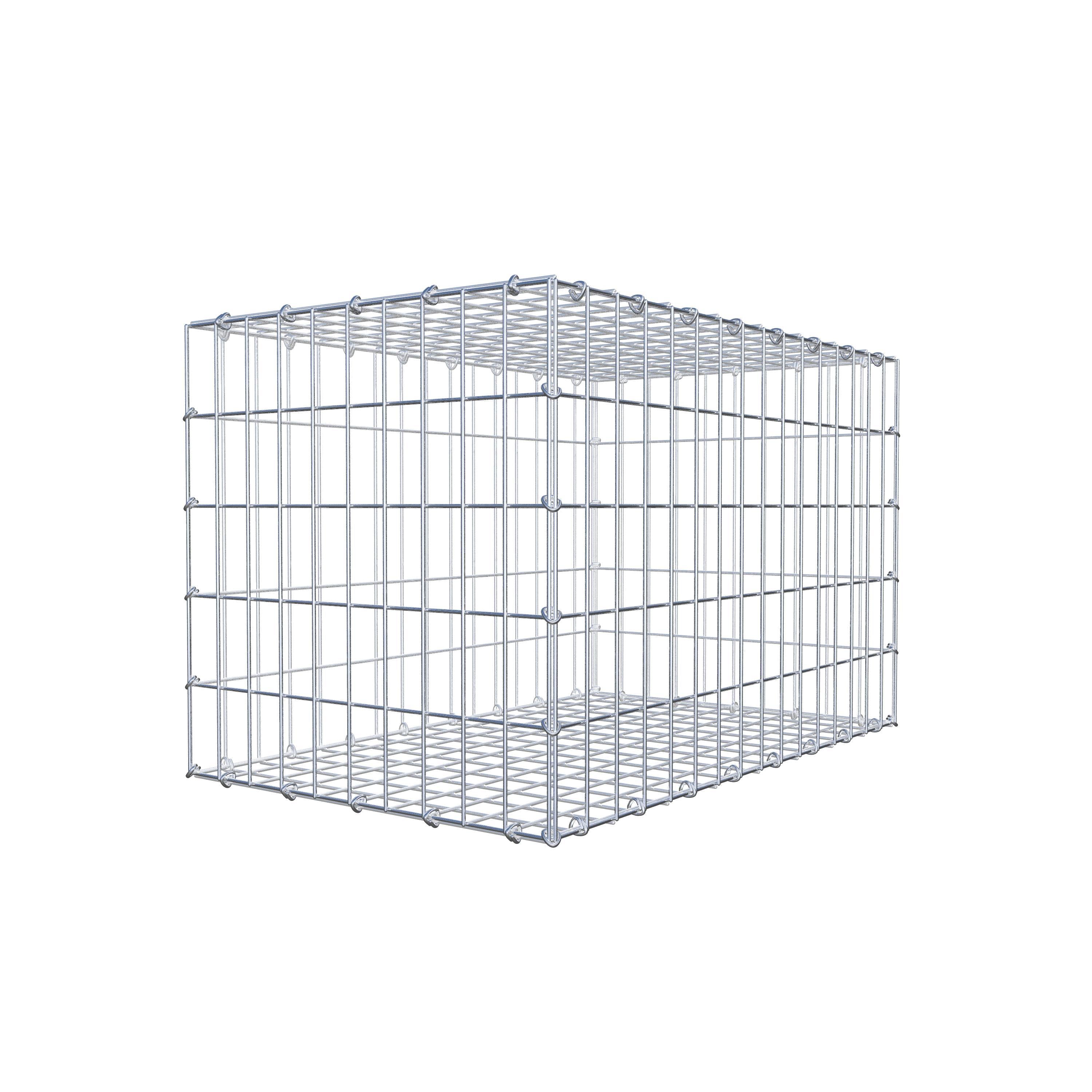 Gabion 80 cm x 50 cm x 50 cm (L x H x D), maskstorlek 5 cm x 10 cm, C-ring