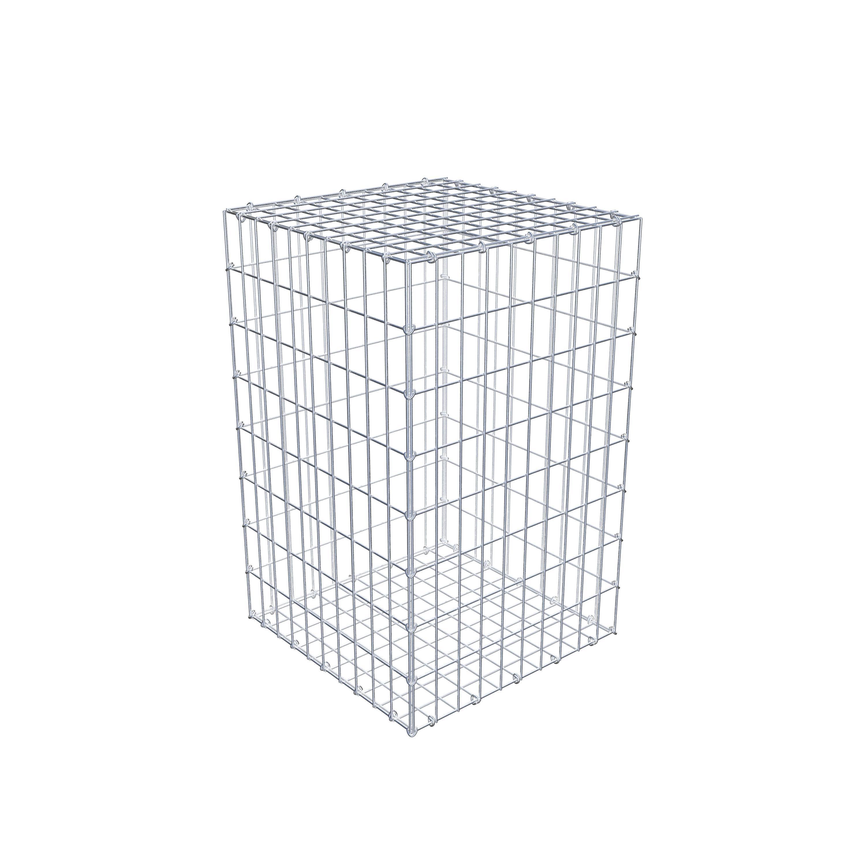 Gabion 80 cm x 50 cm x 50 cm (L x H x D), maskstorlek 5 cm x 10 cm, C-ring