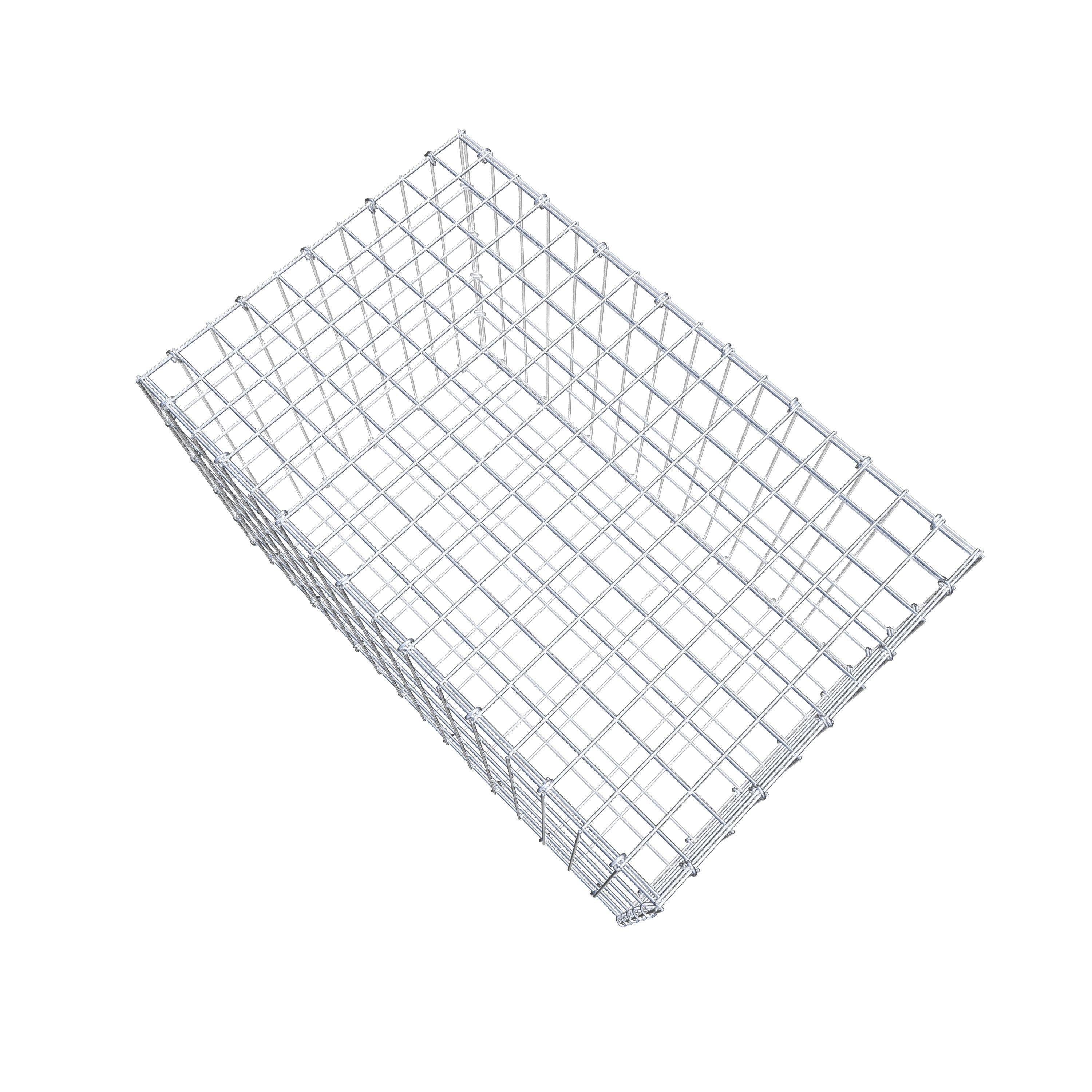 Gabion 80 cm x 50 cm x 50 cm (L x H x D), mesh size 5 cm x 10 cm, C-ring