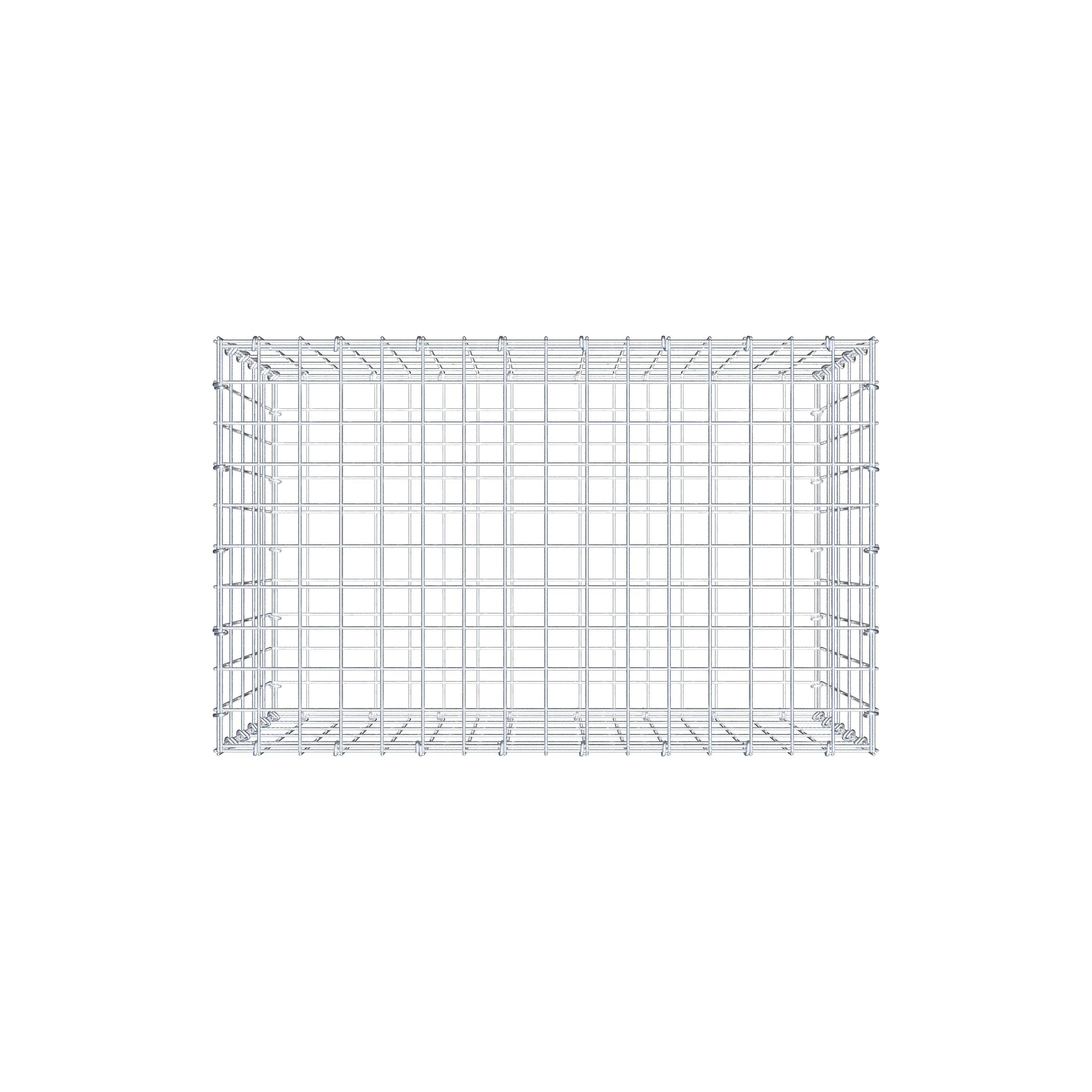 Gabion 80 cm x 50 cm x 50 cm (L x H x D), maskstorlek 5 cm x 10 cm, C-ring