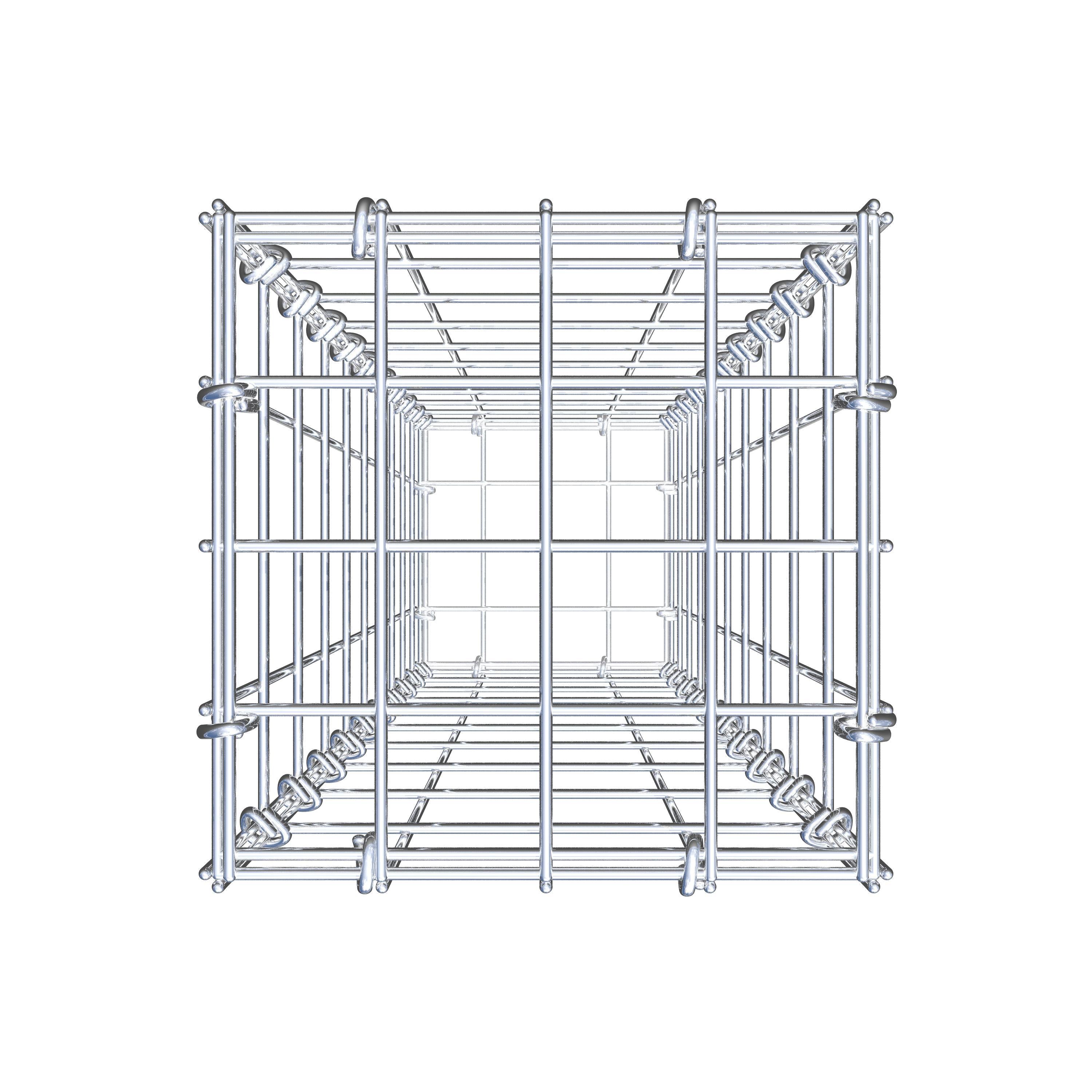 Gabion 100 cm x 20 cm x 20 cm (L x H x D), maskstorlek 5 cm x 10 cm, C-ring