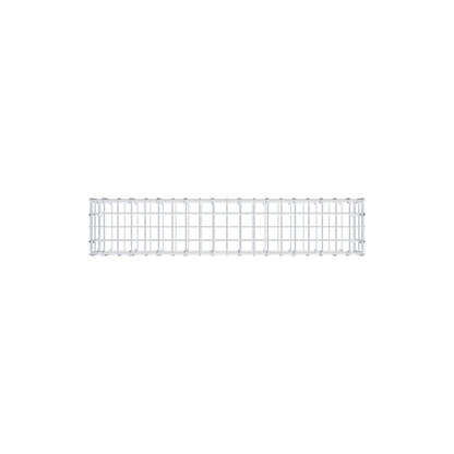 Gabion 100 cm x 20 cm x 20 cm (L x H x P), mailles 5 cm x 10 cm, anneau en C