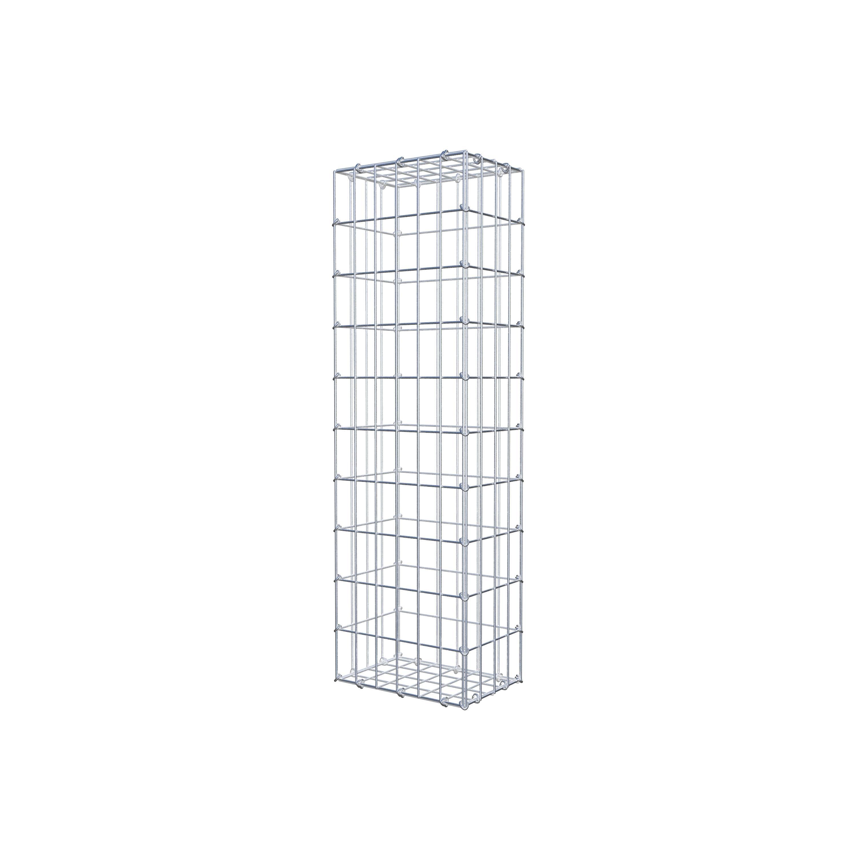 Gabion 100 cm x 20 cm x 30 cm (L x H x D), maskstorlek 5 cm x 10 cm, C-ring