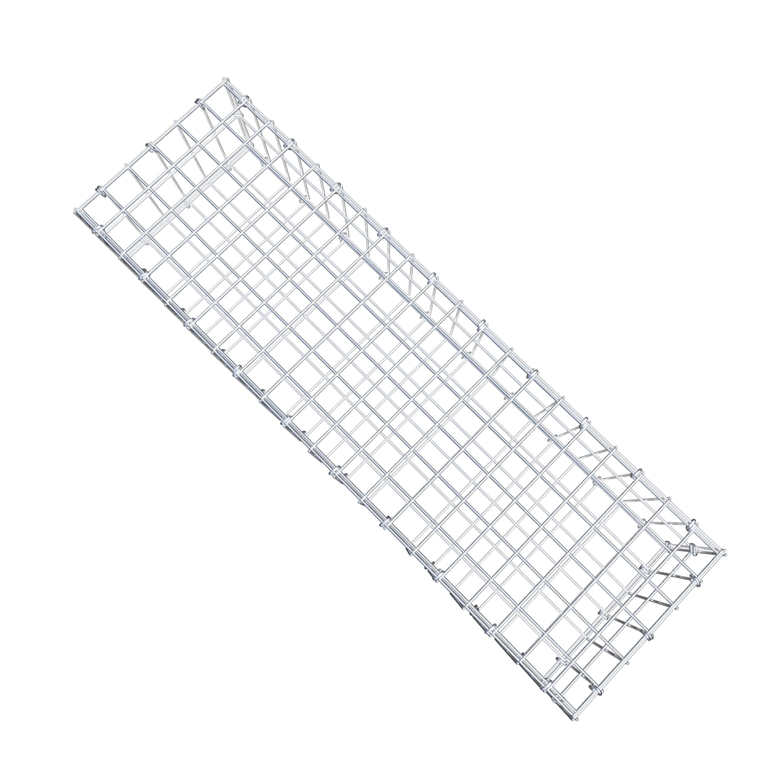 Gabion 100 cm x 20 cm x 30 cm (L x H x D), maskstorlek 5 cm x 10 cm, C-ring