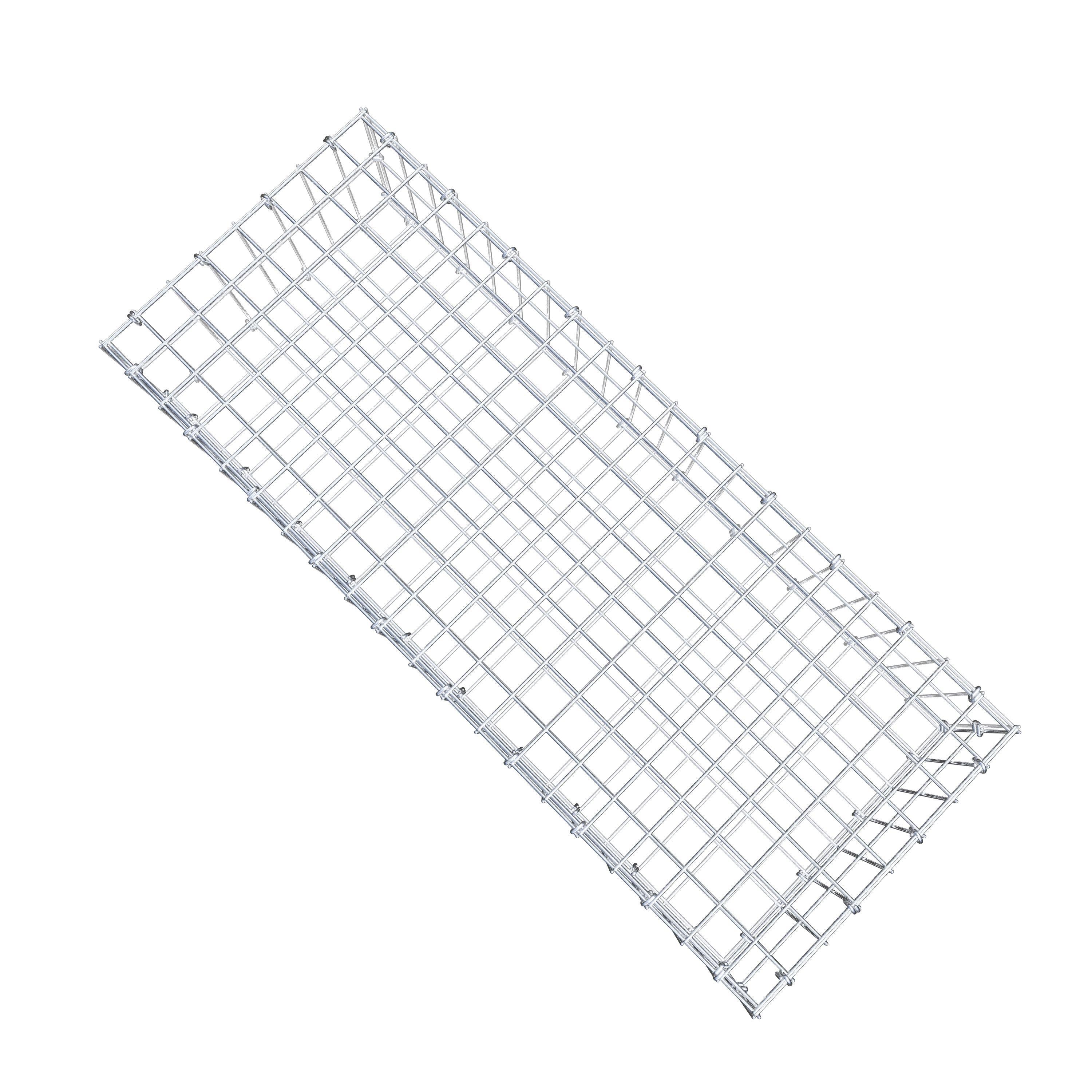 Gabion 100 cm x 20 cm x 40 cm (L x H x D), maskestørrelse 5 cm x 10 cm, C-ring