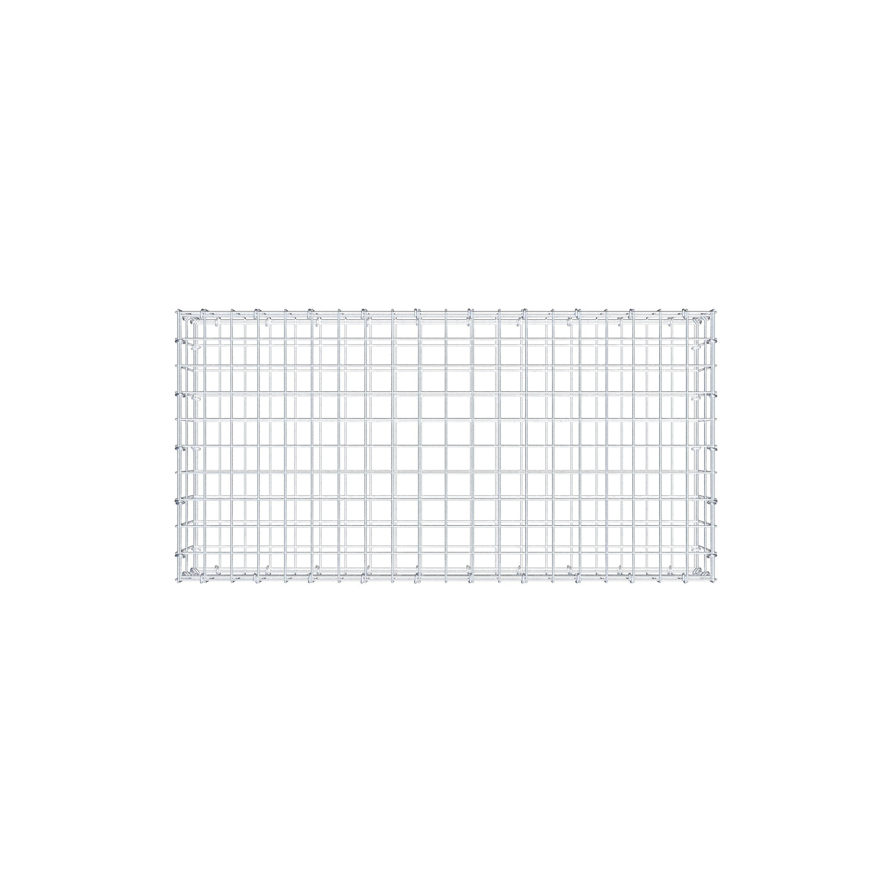 Gabion 100 cm x 20 cm x 50 cm (L x H x D), maskestørrelse 5 cm x 10 cm, C-ring