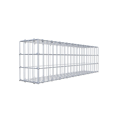 Gabion 100 cm x 30 cm x 20 cm (L x H x P), mailles 5 cm x 10 cm, anneau en C