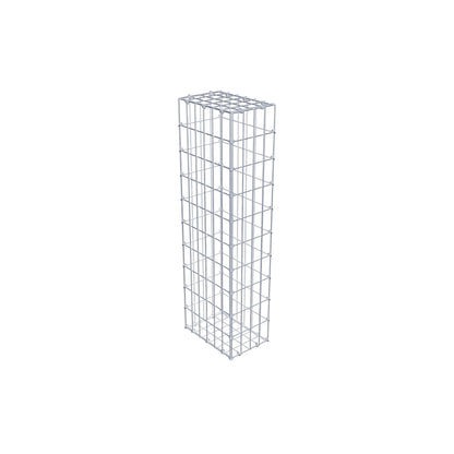 Gabion 100 cm x 30 cm x 20 cm (L x H x P), mailles 5 cm x 10 cm, anneau en C