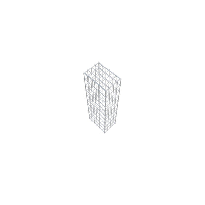 Gabion 100 cm x 30 cm x 20 cm (L x H x P), mailles 5 cm x 10 cm, anneau en C