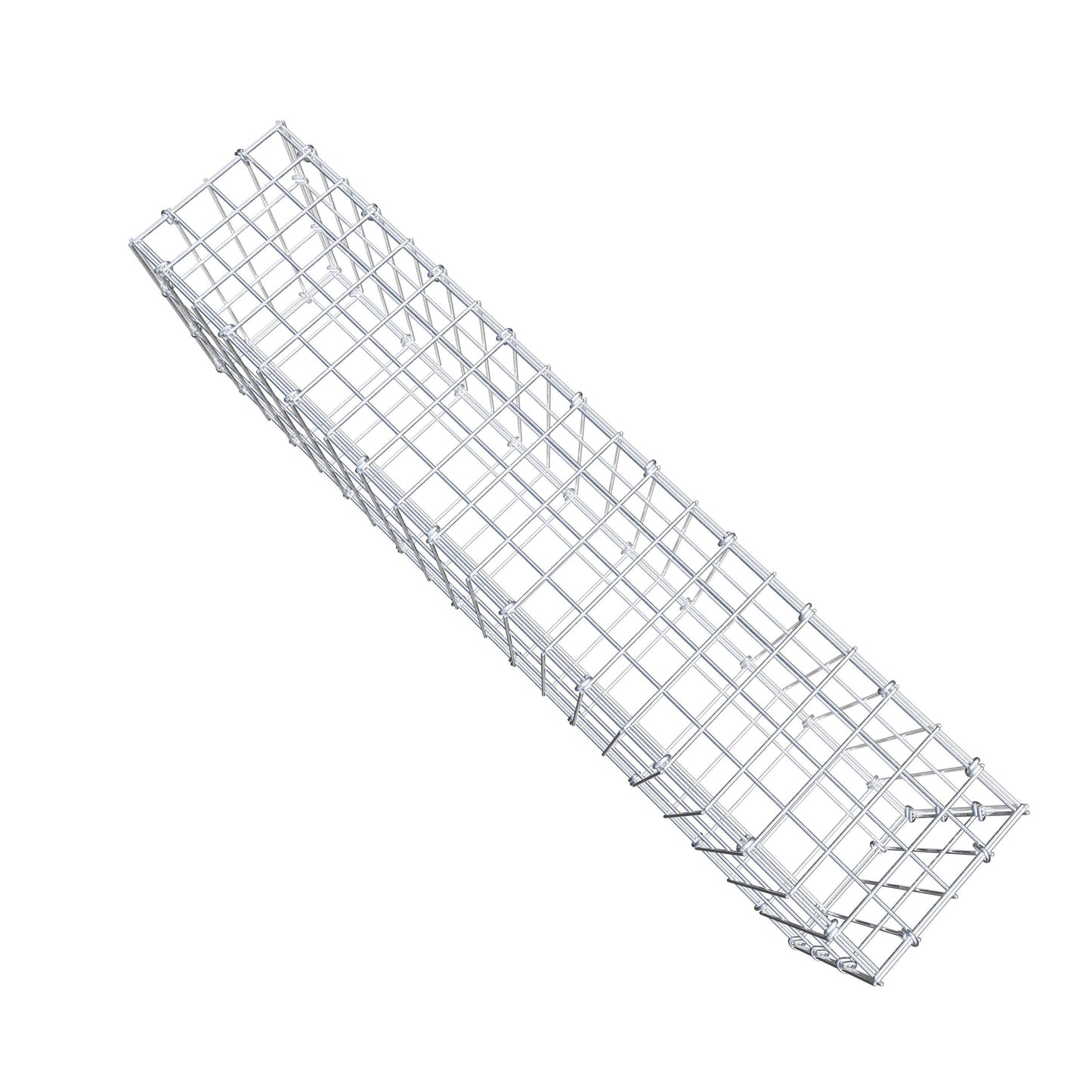 Gabion 100 cm x 30 cm x 20 cm (L x H x P), mailles 5 cm x 10 cm, anneau en C