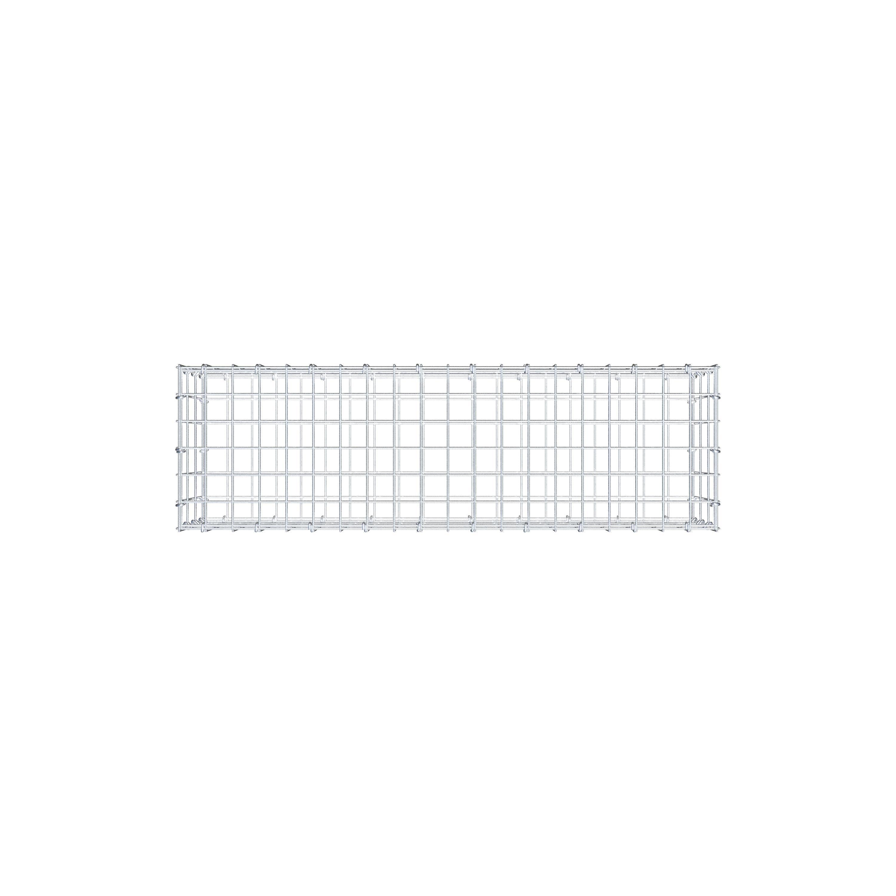 Gabion 100 cm x 30 cm x 30 cm (L x H x D), mesh size 5 cm x 10 cm, C-ring