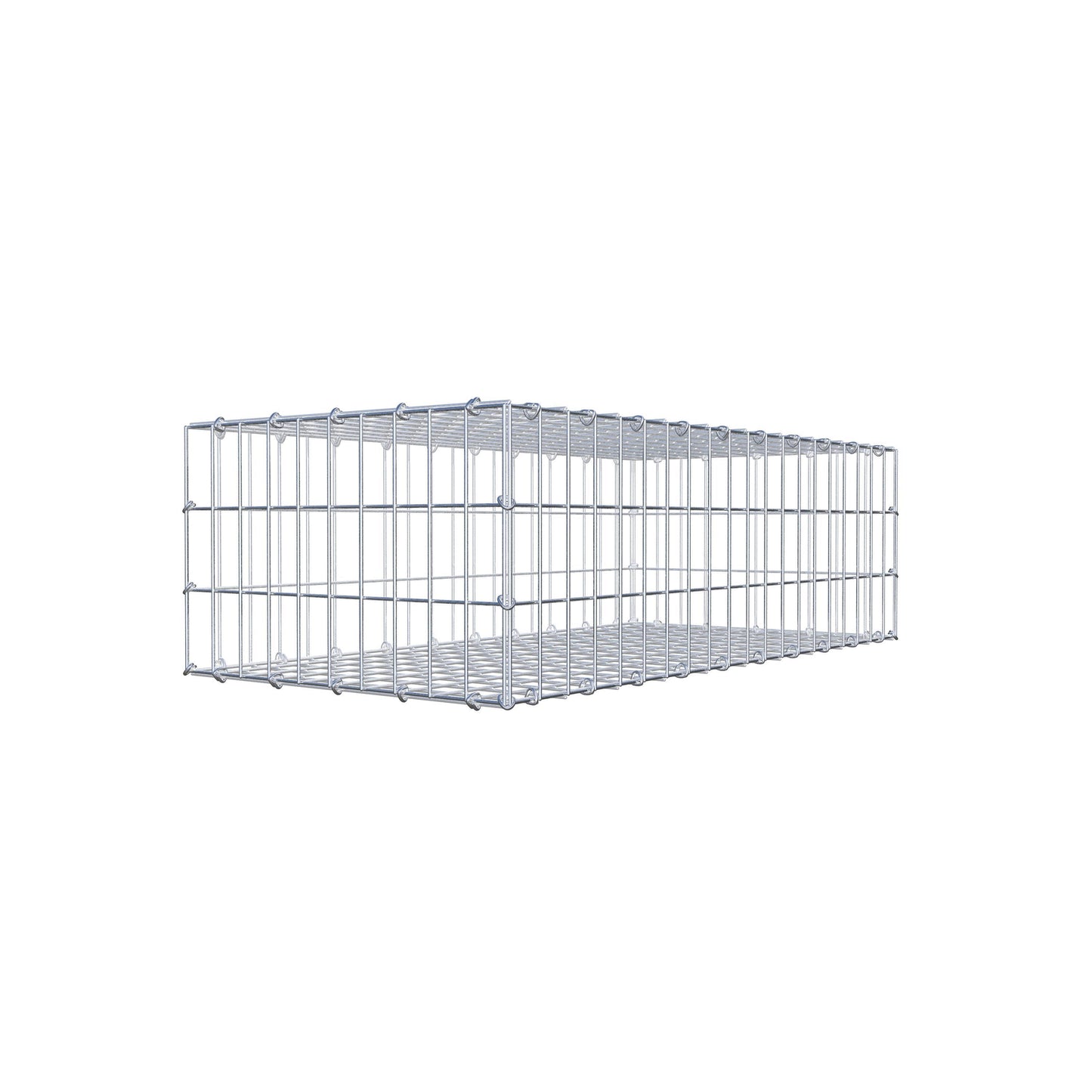 Gabione 100 cm x 30 cm x 50 cm (L x H x T), Maschenweite 5 cm x 10 cm, C-Ring