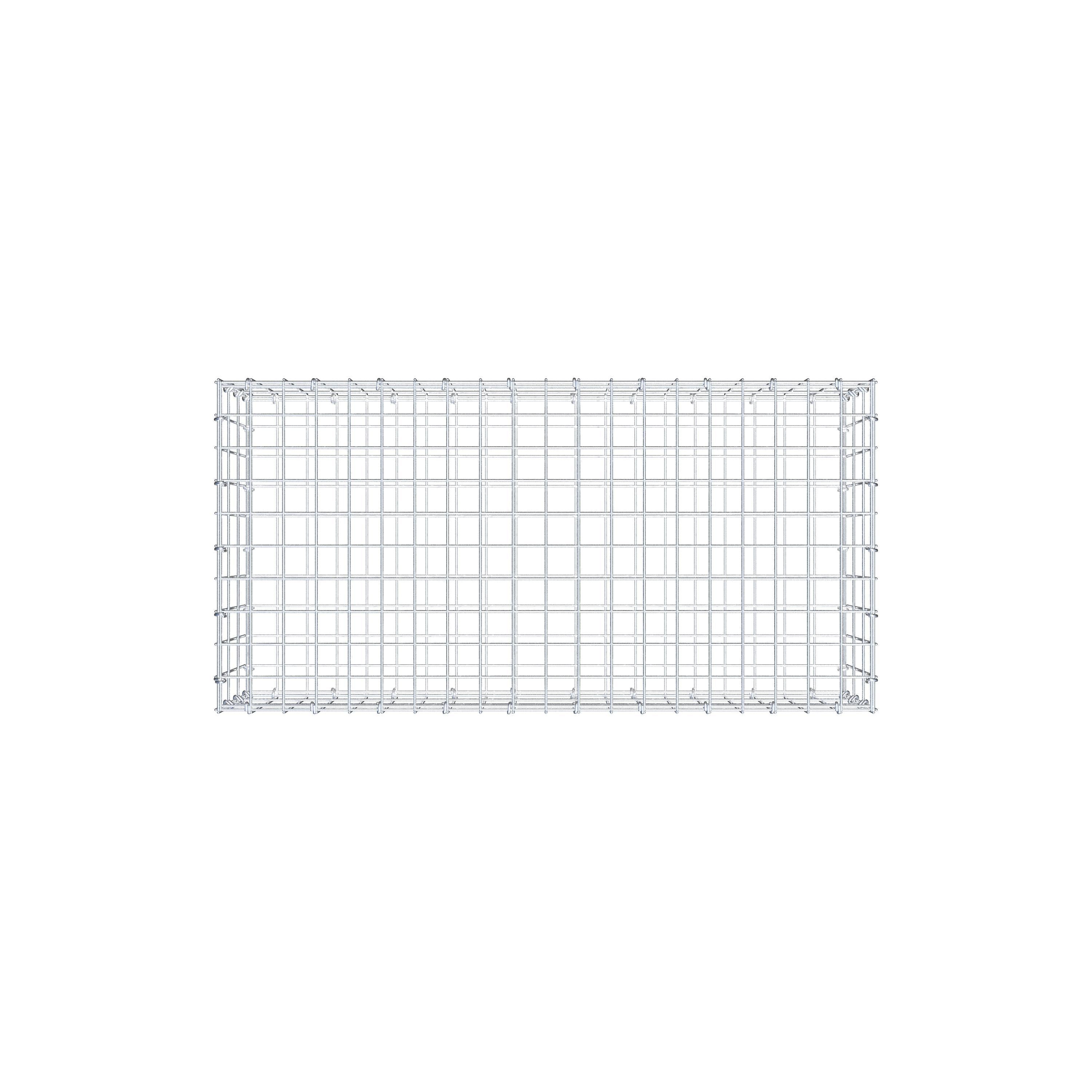 Gabion 100 cm x 30 cm x 50 cm (L x H x D), maskstorlek 5 cm x 10 cm, C-ring