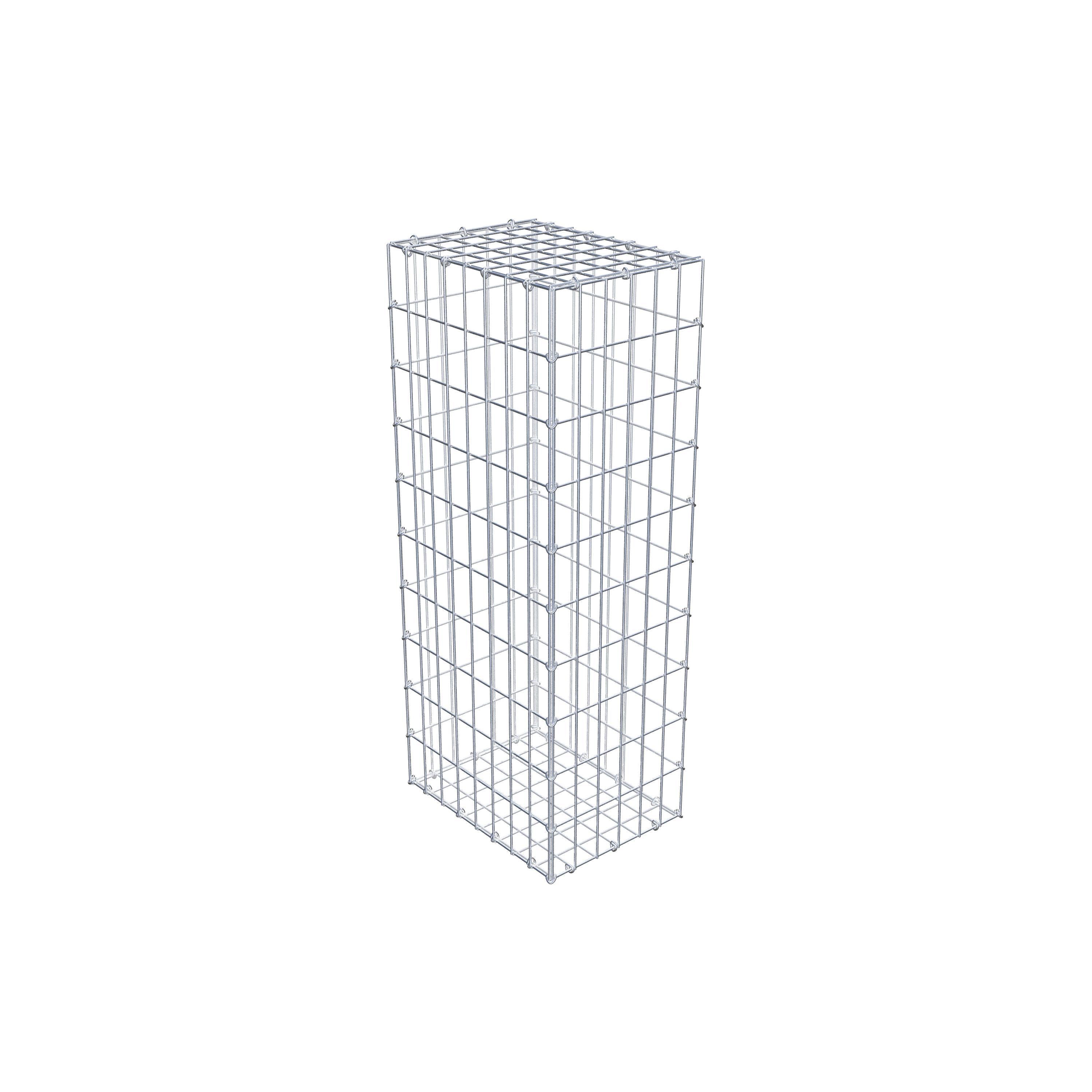 Gabion 100 cm x 40 cm x 30 cm (L x H x D), maskstorlek 5 cm x 10 cm, C-ring