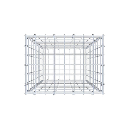 Gabbione 100 cm x 40 cm x 30 cm (L x H x P), maglia 5 cm x 10 cm, anello a C